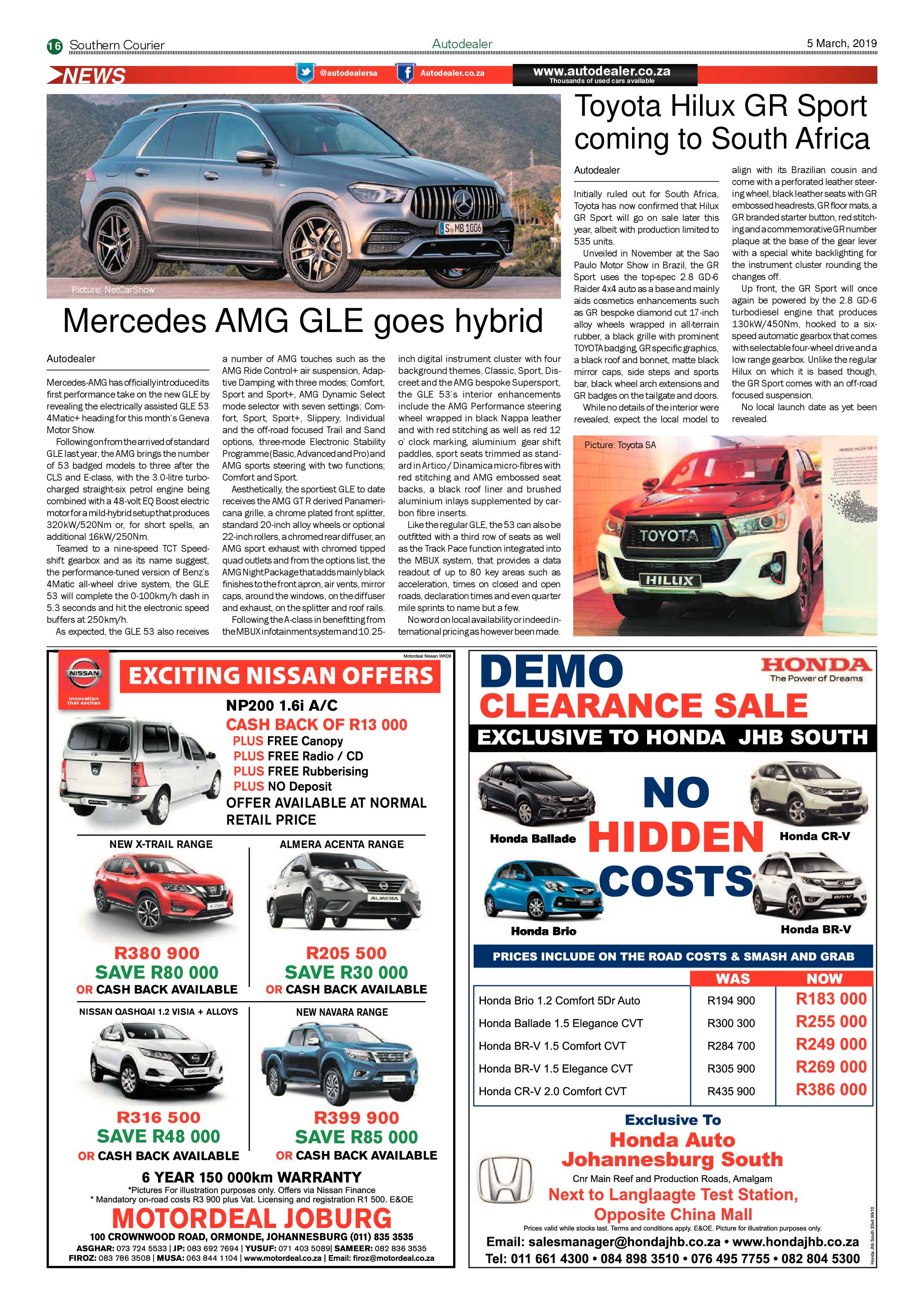 Southern Courier 05 March 2019 page 16