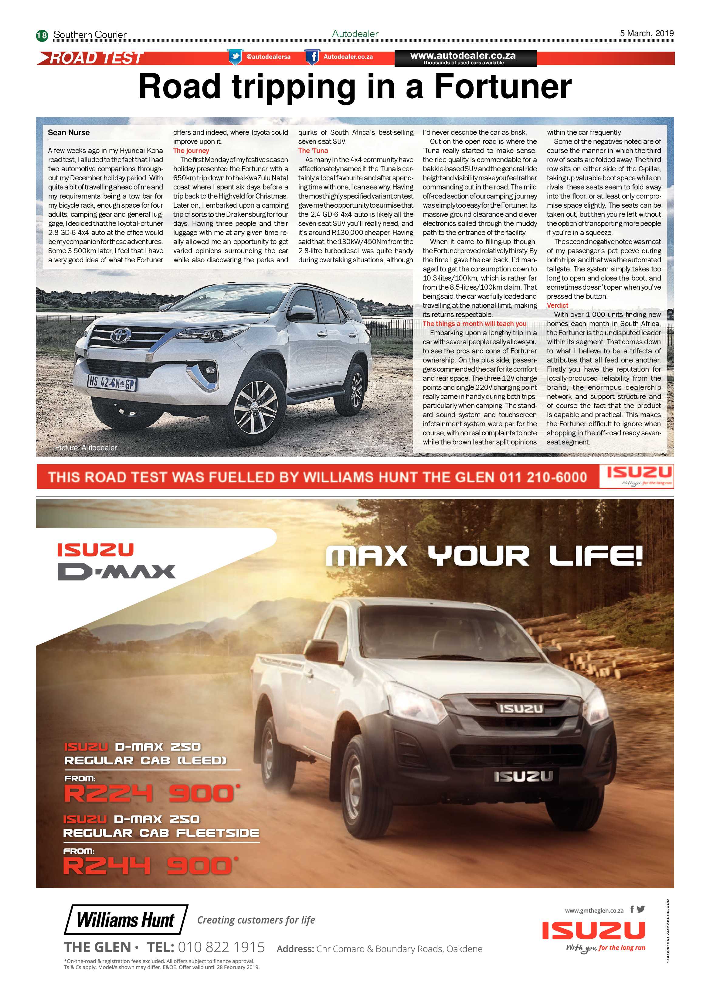 Southern Courier 05 March 2019 page 18