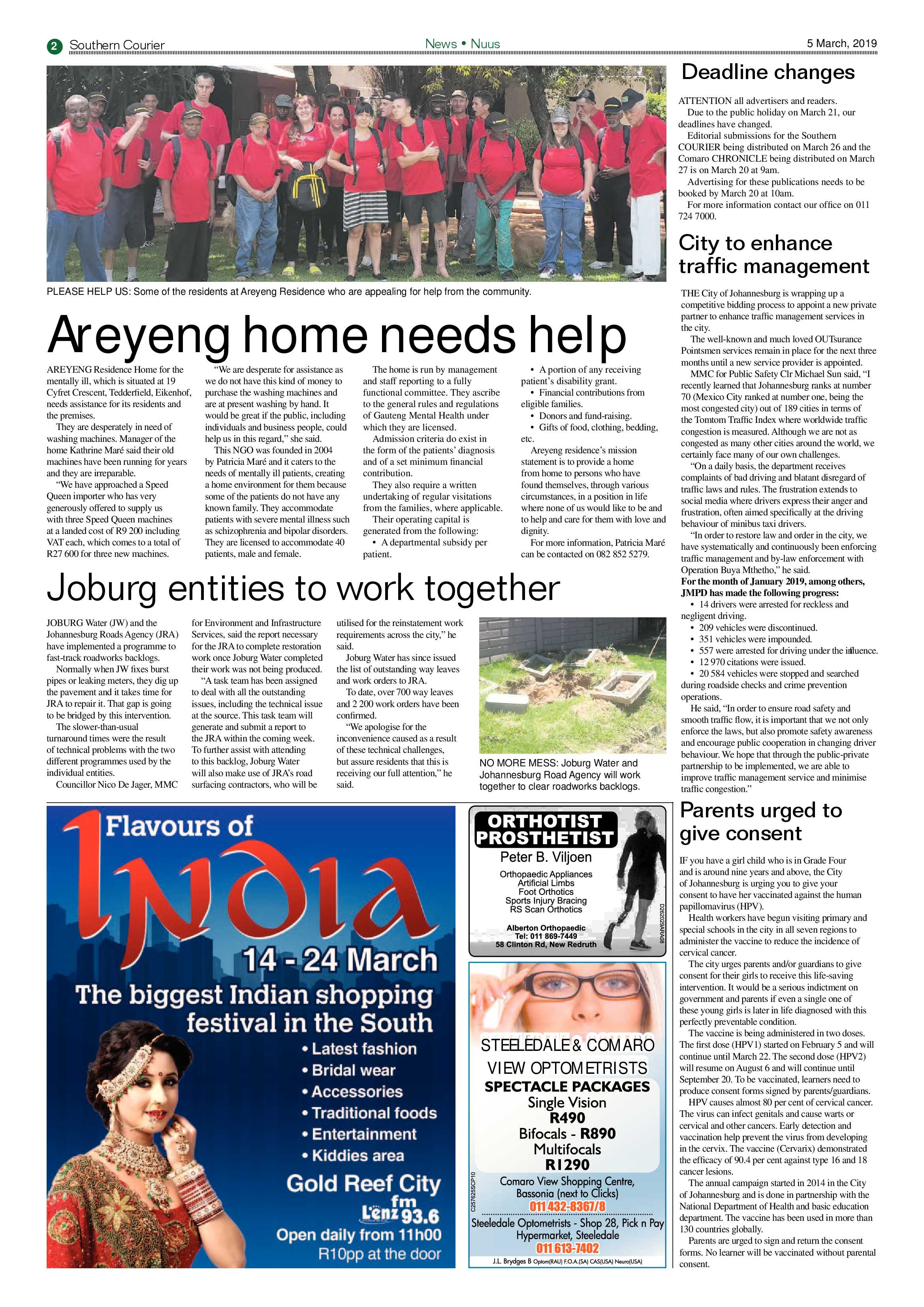 Southern Courier 05 March 2019 page 2