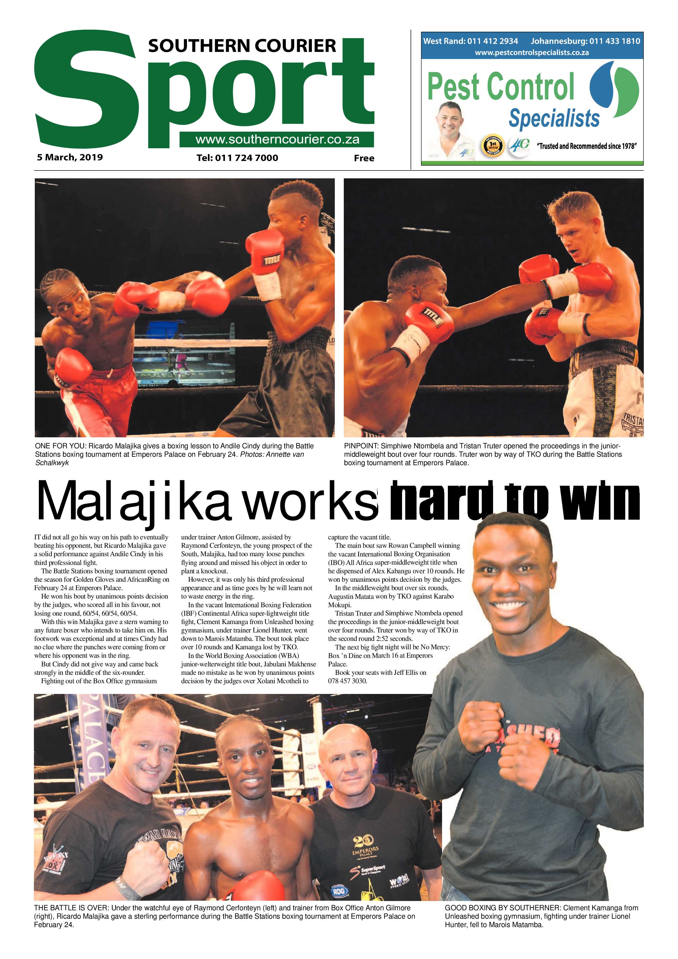 Southern Courier 05 March 2019 page 20