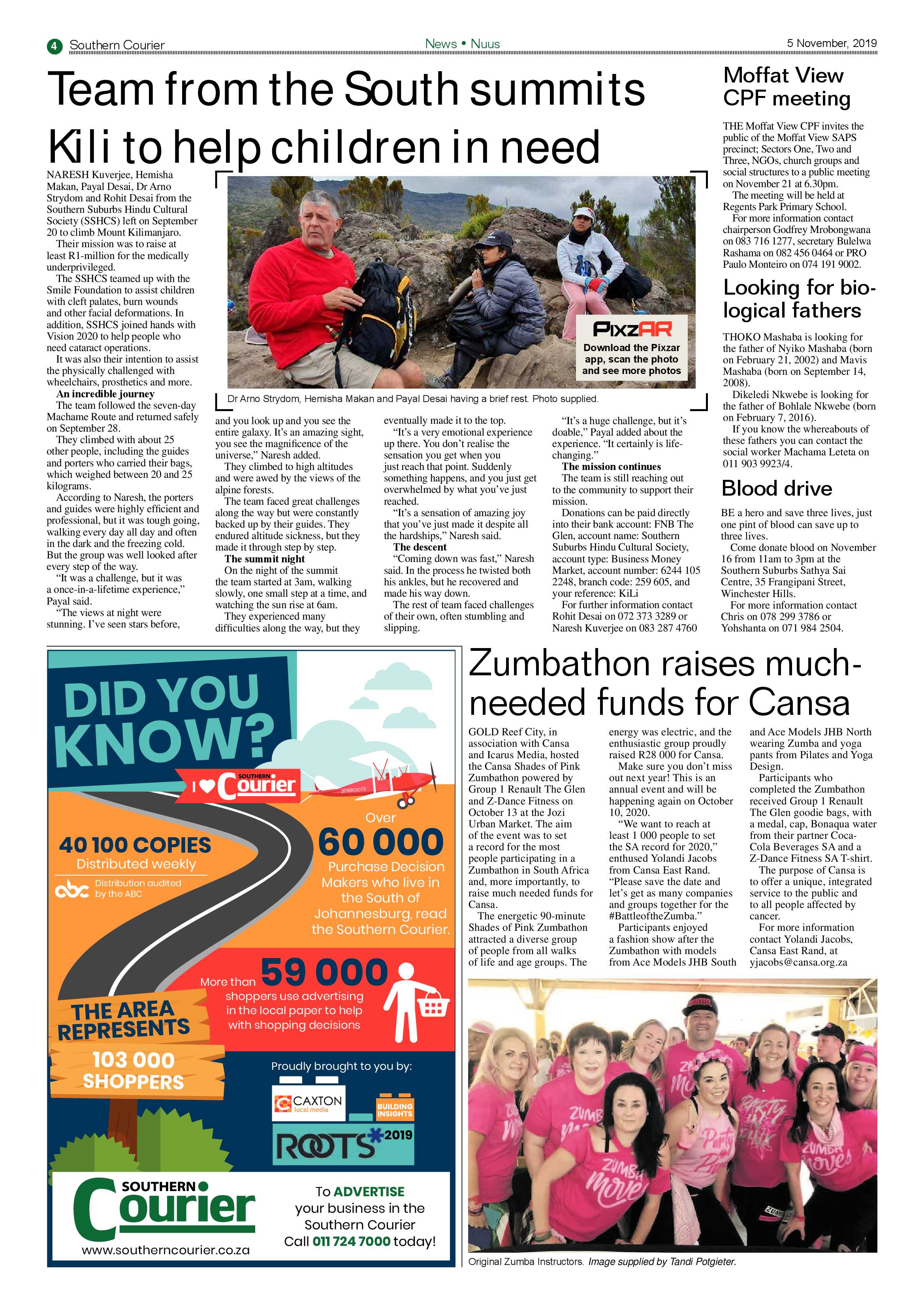 Southern Courier 05 November 2019 page 4