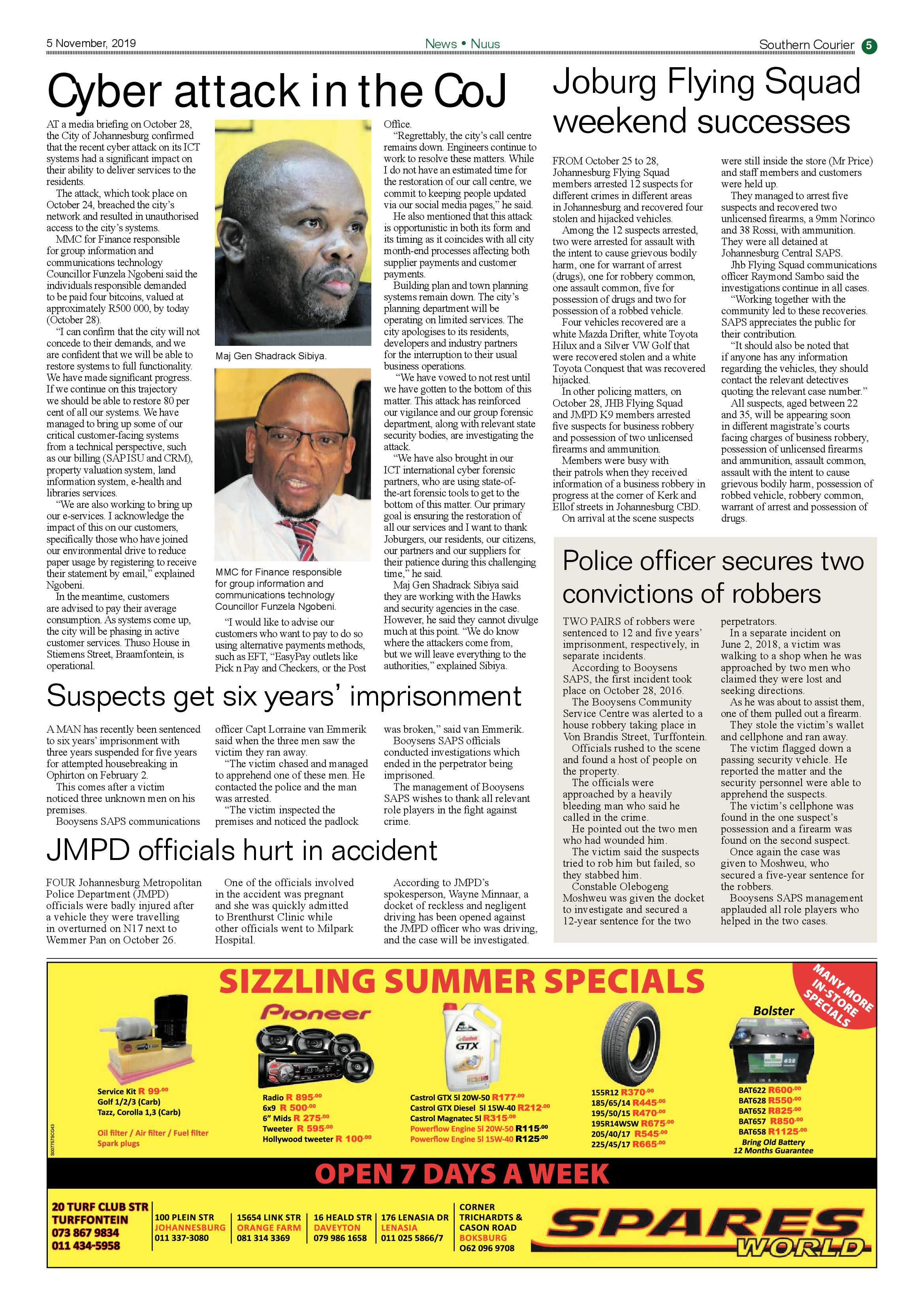 Southern Courier 05 November 2019 page 5