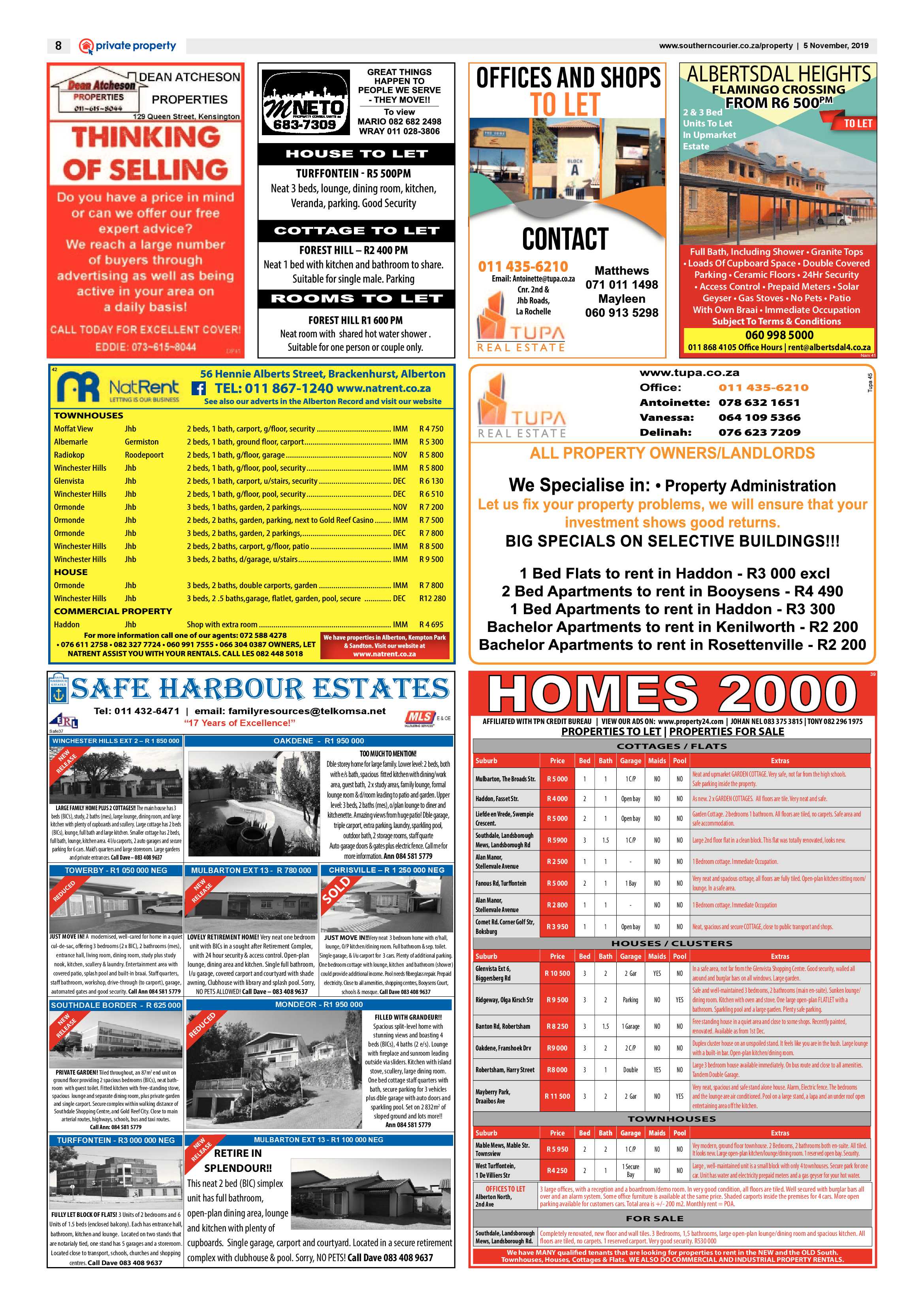 Southern Courier 05 November 2019 page 8