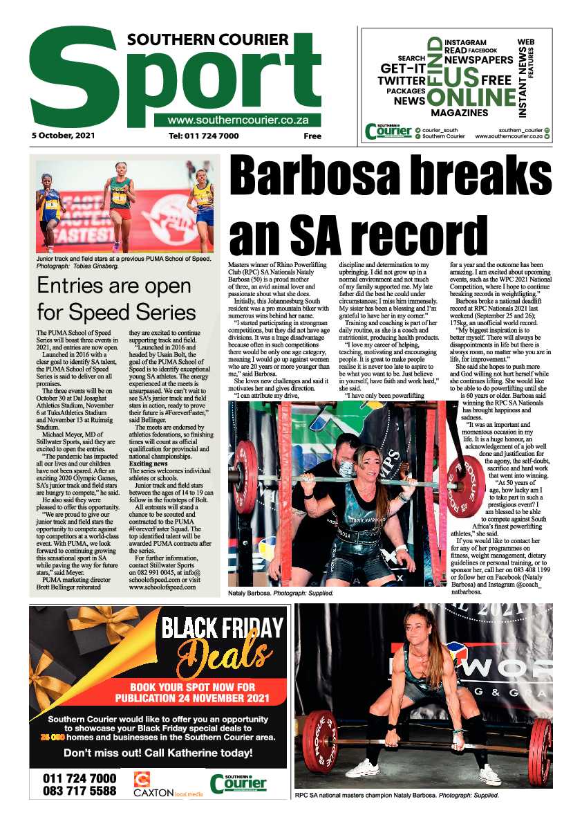 Southern Courier 05 October 2021 page 12