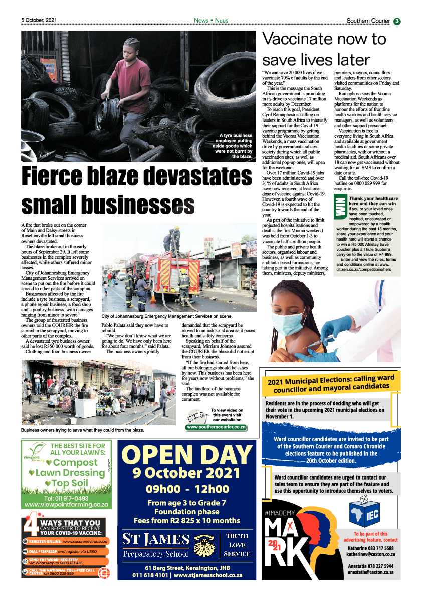 Southern Courier 05 October 2021 page 3