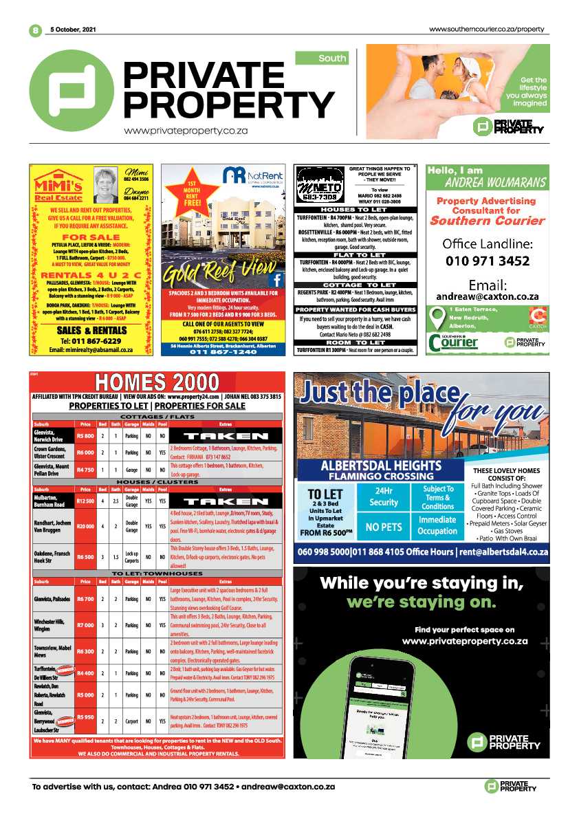 Southern Courier 05 October 2021 page 8