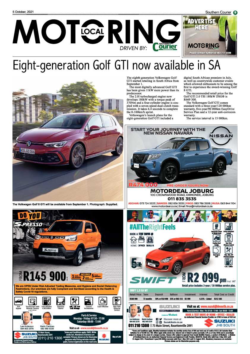 Southern Courier 05 October 2021 page 9