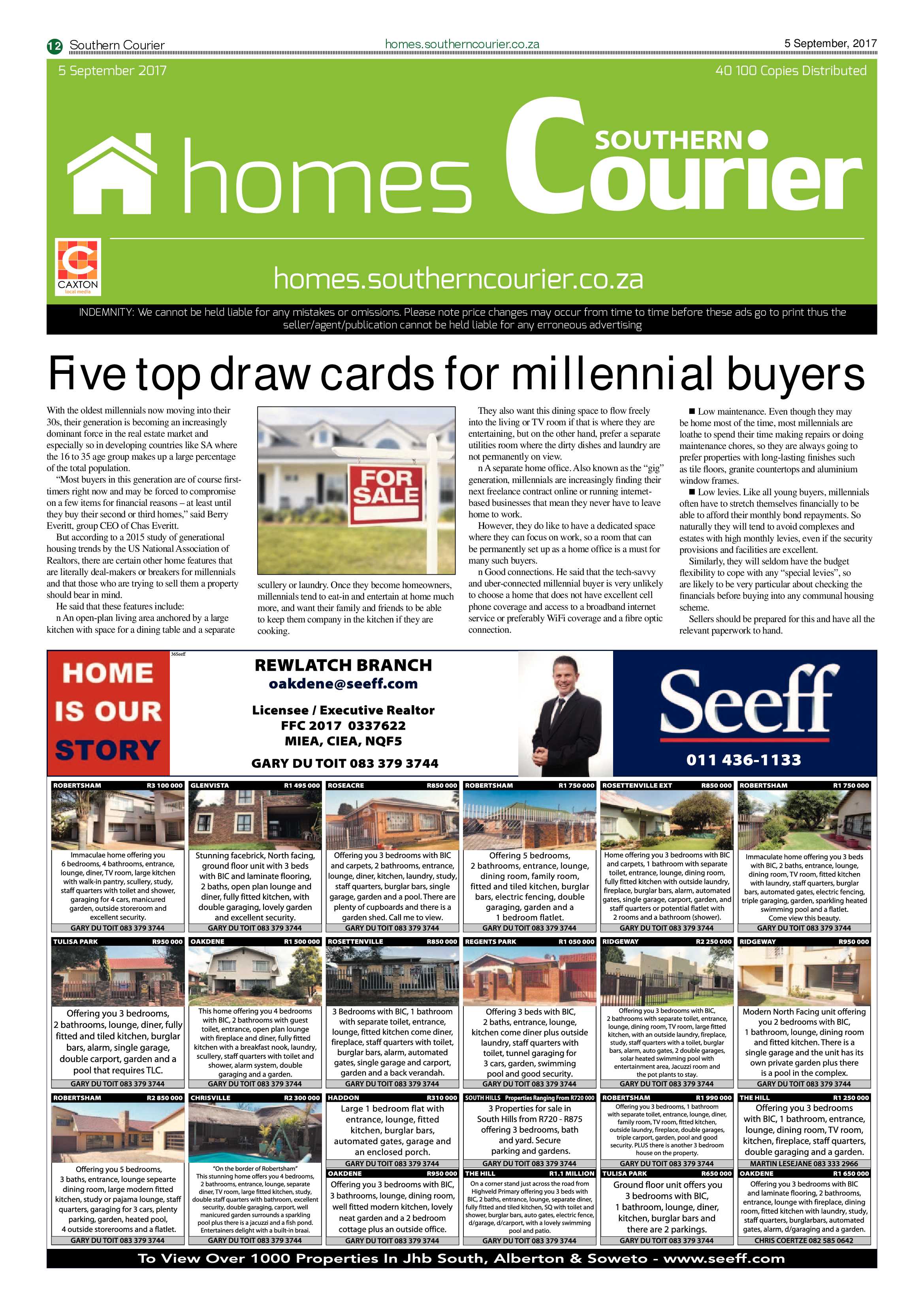 Southern Courier 05 September 2017 page 12
