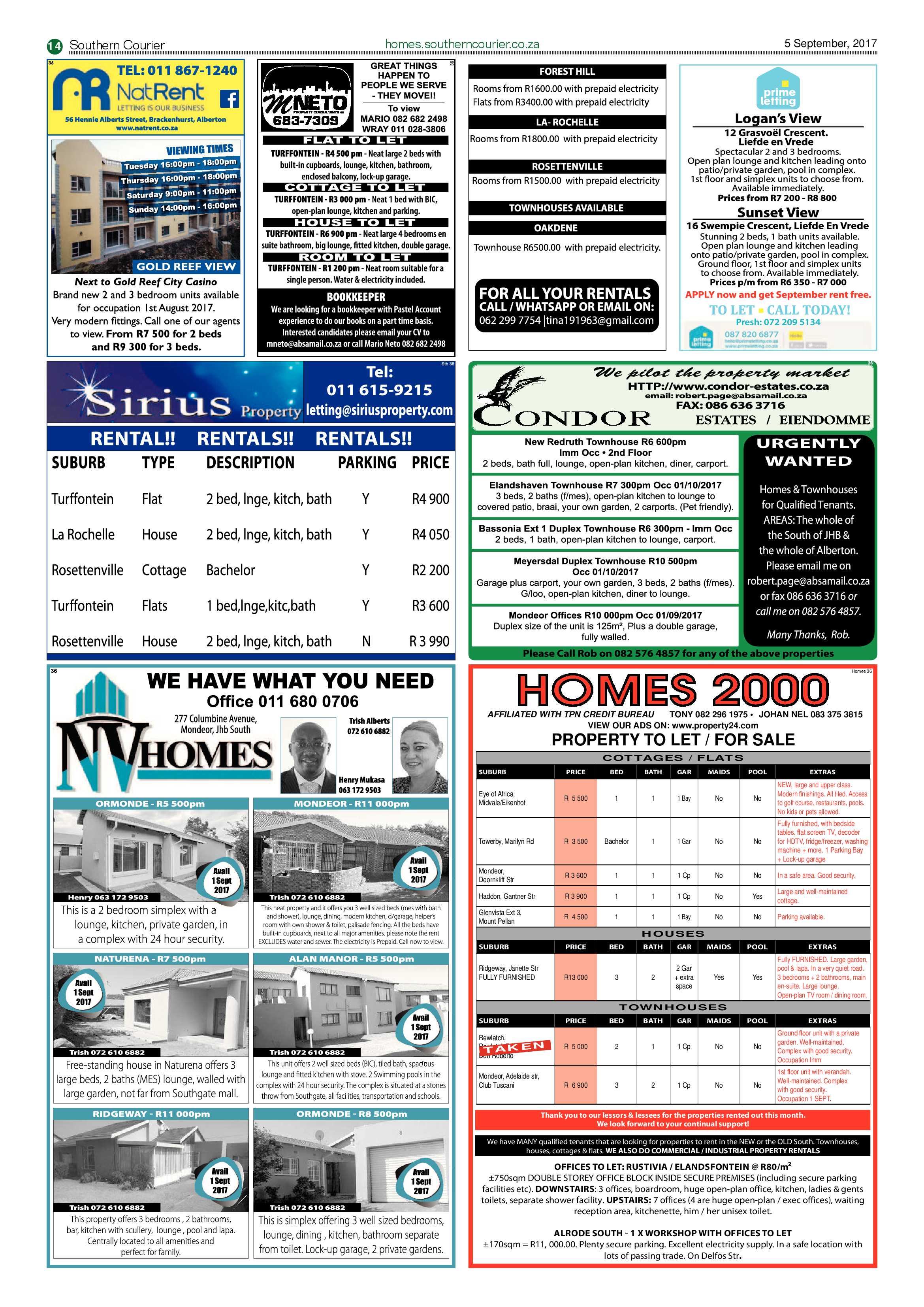 Southern Courier 05 September 2017 page 14