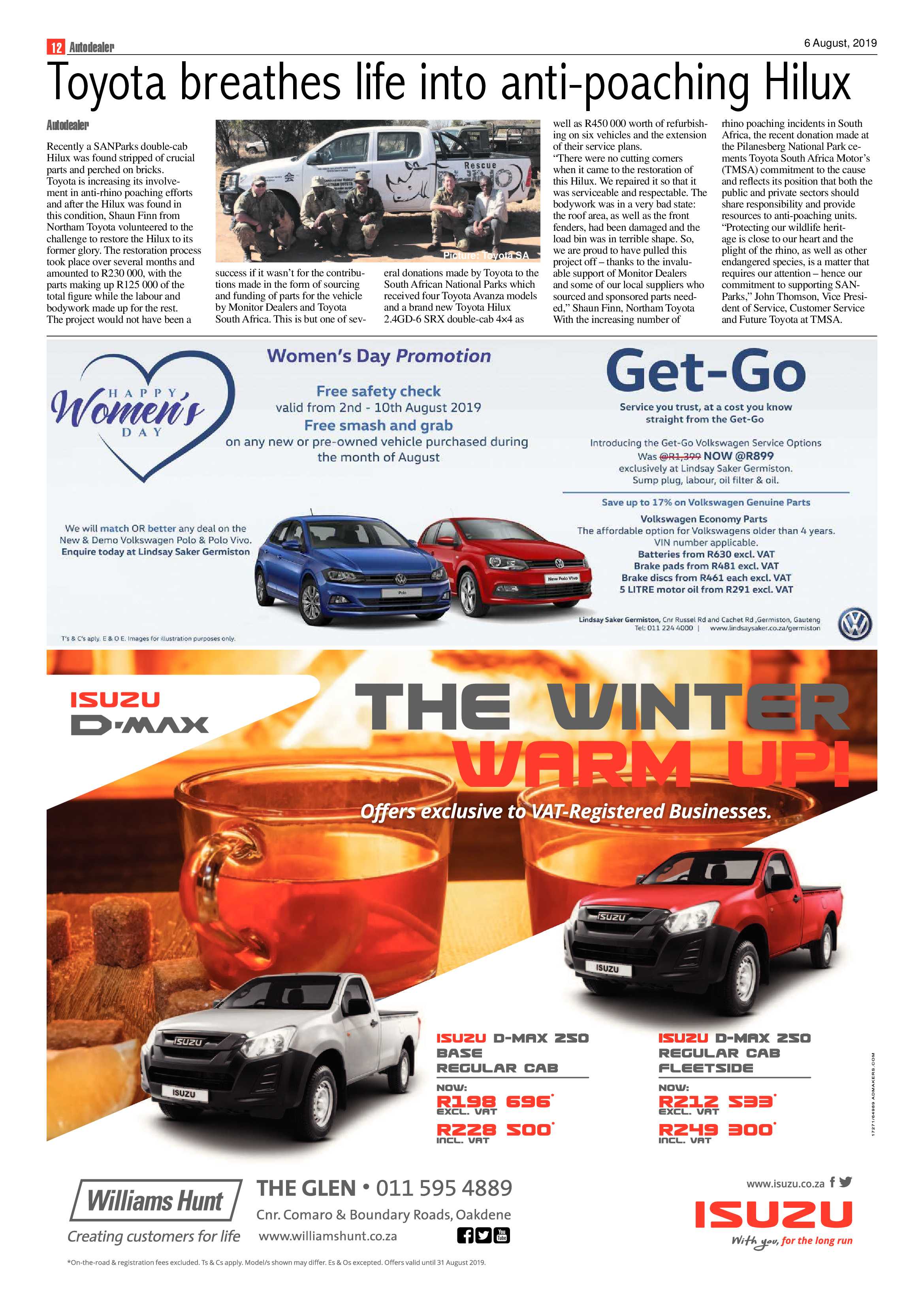Southern Courier 06 August 2019 page 12