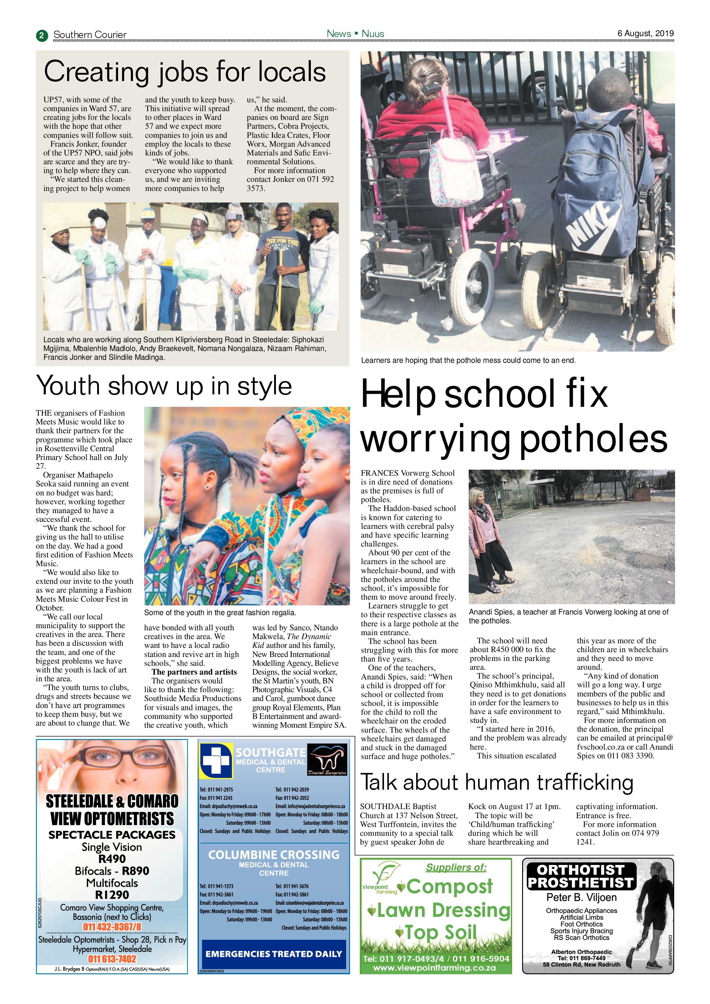 Southern Courier 06 August 2019 page 2