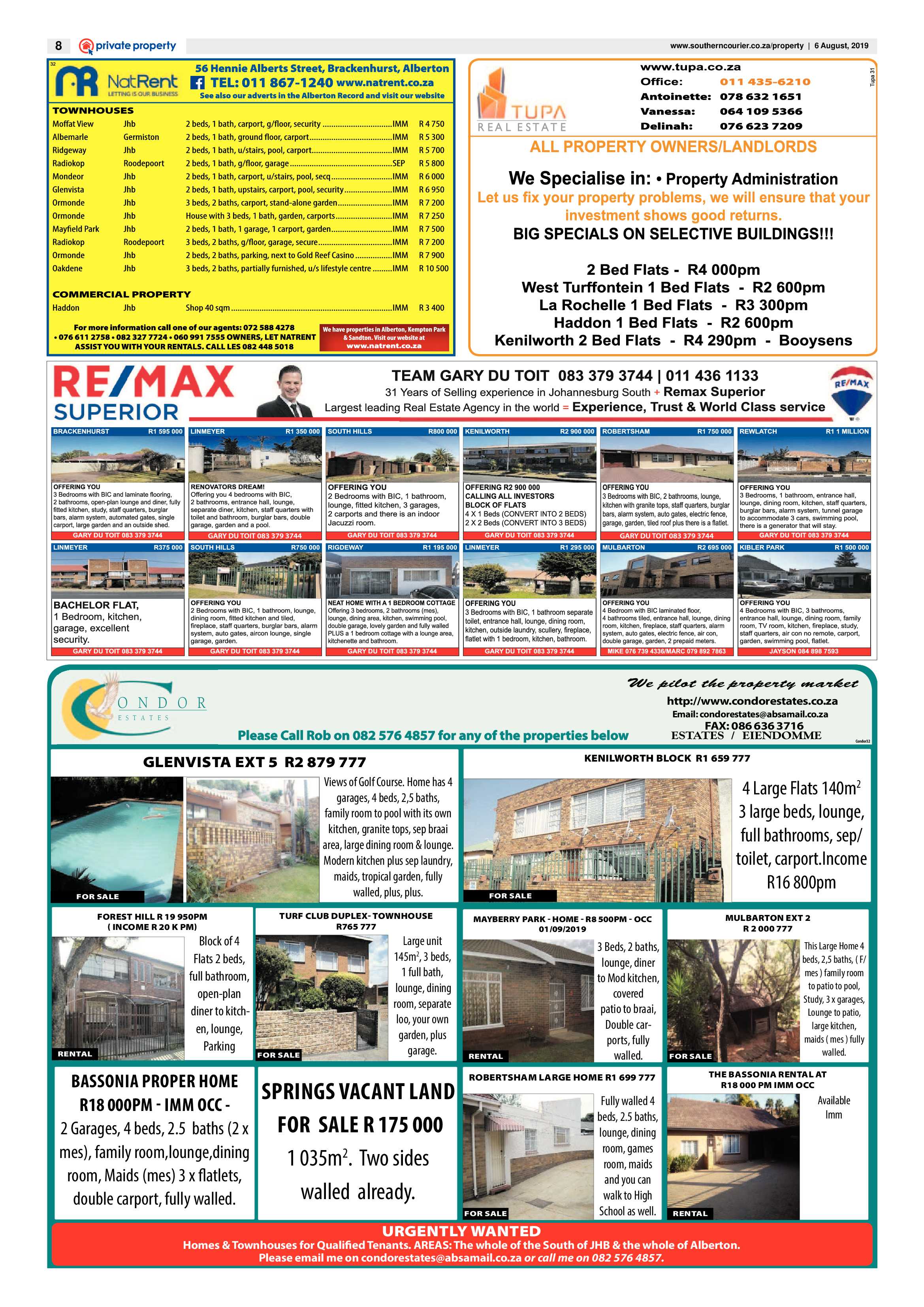 Southern Courier 06 August 2019 page 8