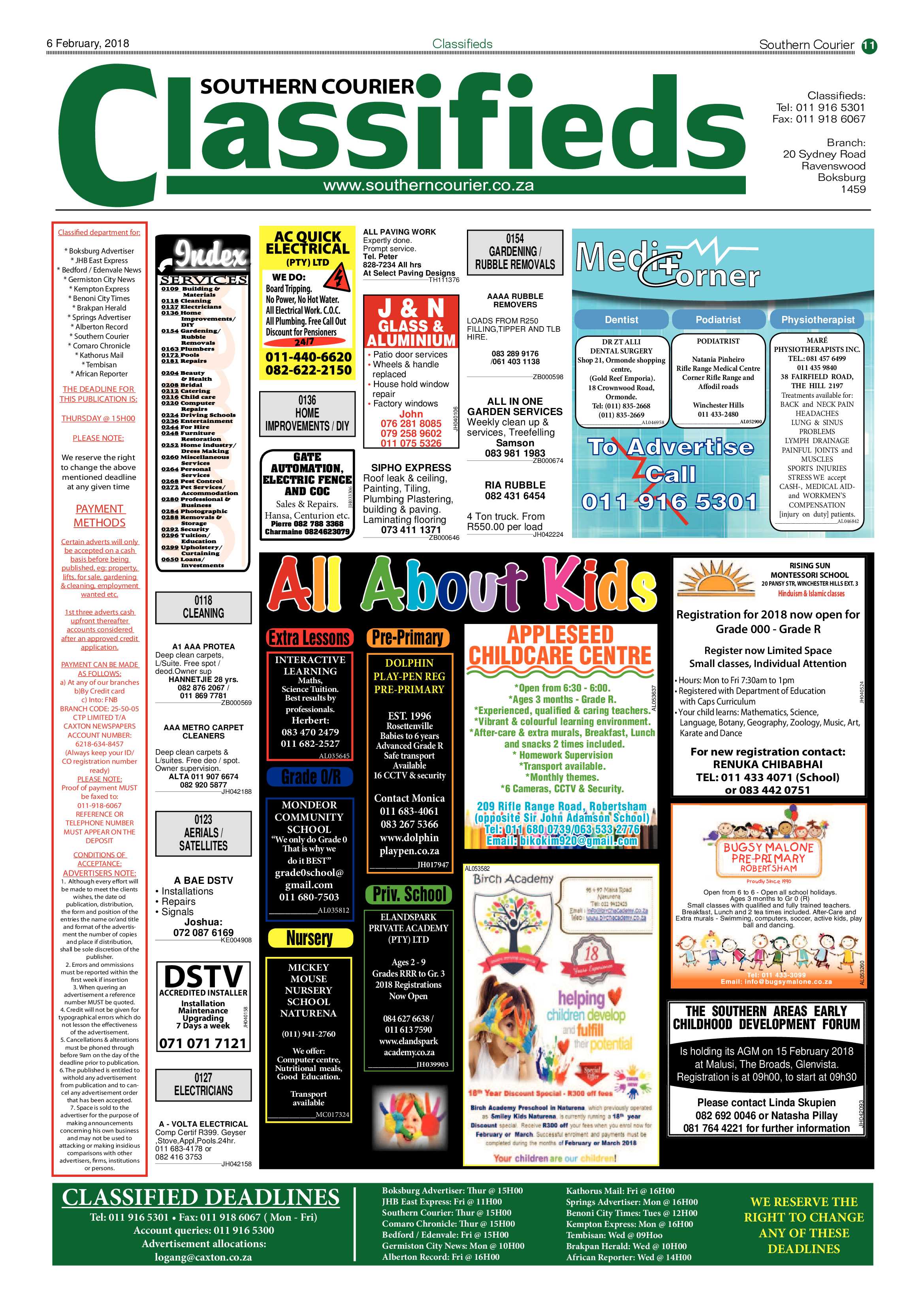 Southern Courier 06 February 2018 page 11
