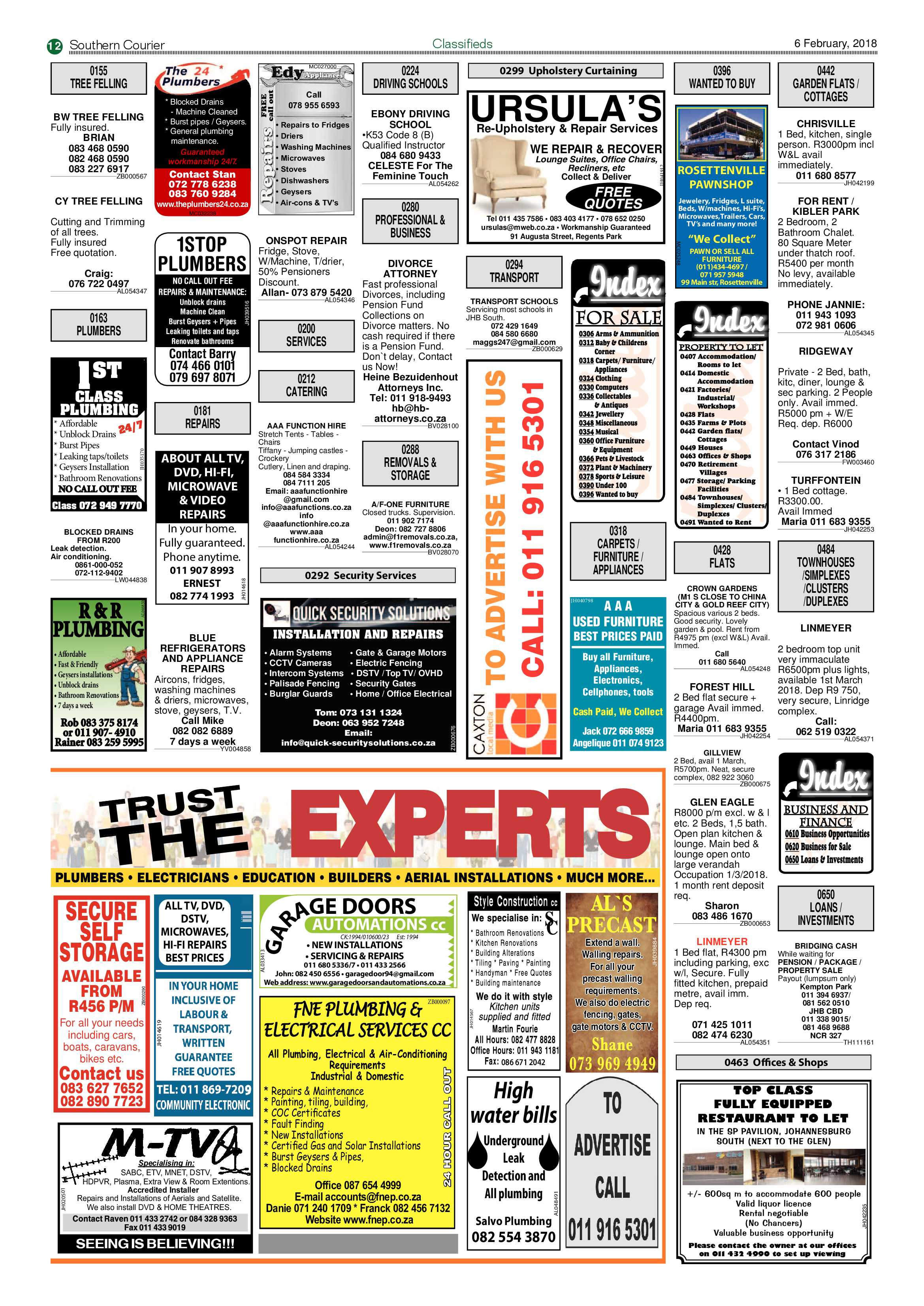 Southern Courier 06 February 2018 page 12