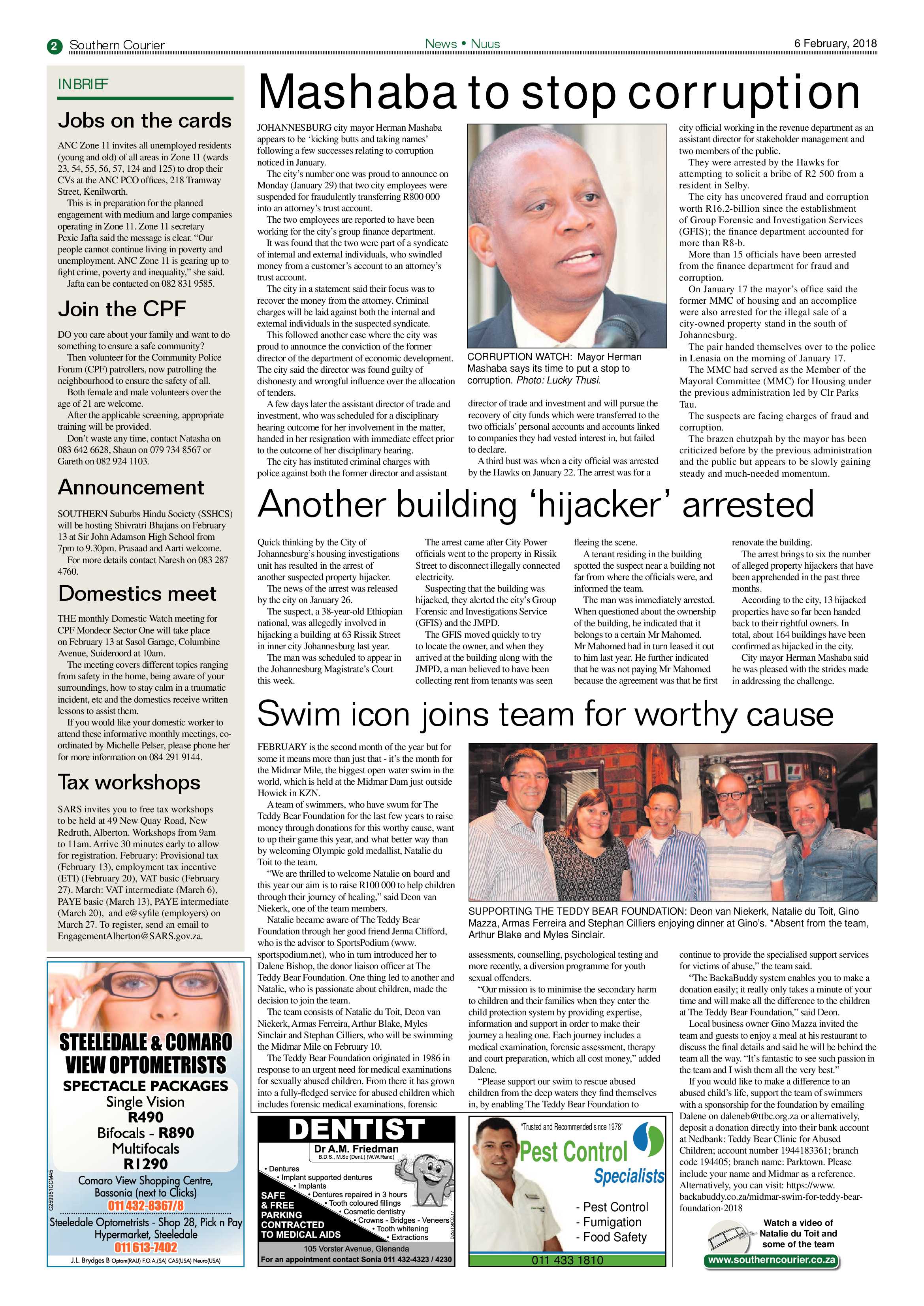 Southern Courier 06 February 2018 page 2