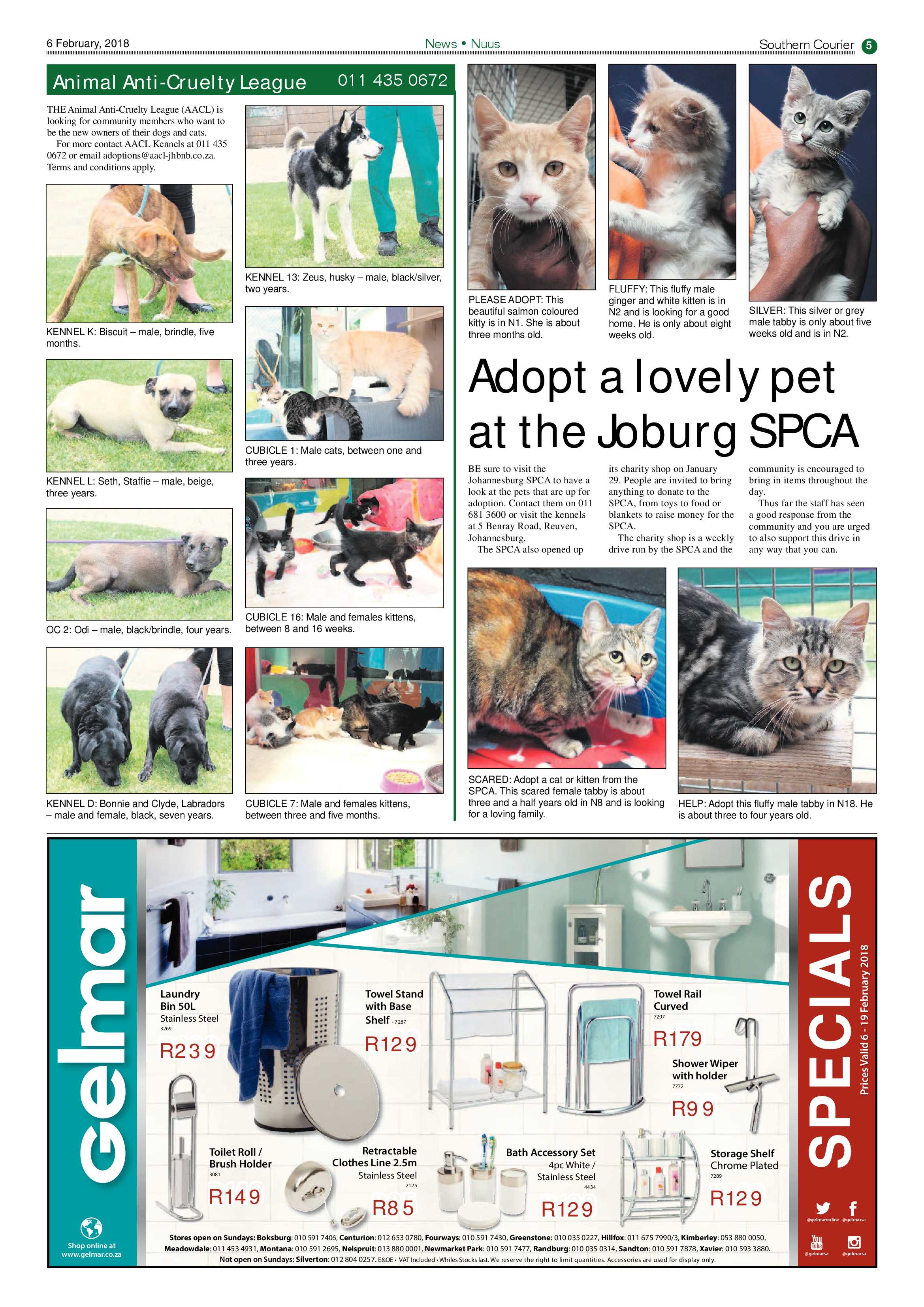 Southern Courier 06 February 2018 page 5