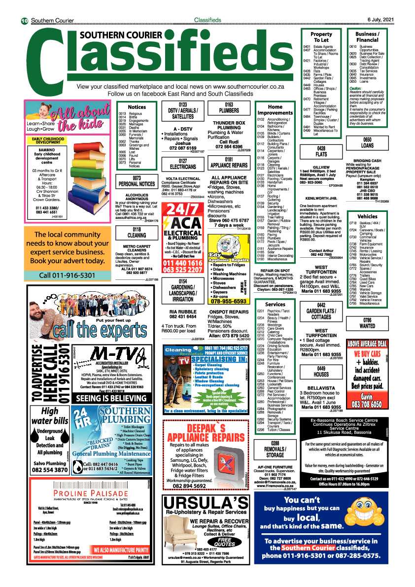 Southern Courier 06 July 2021 page 10