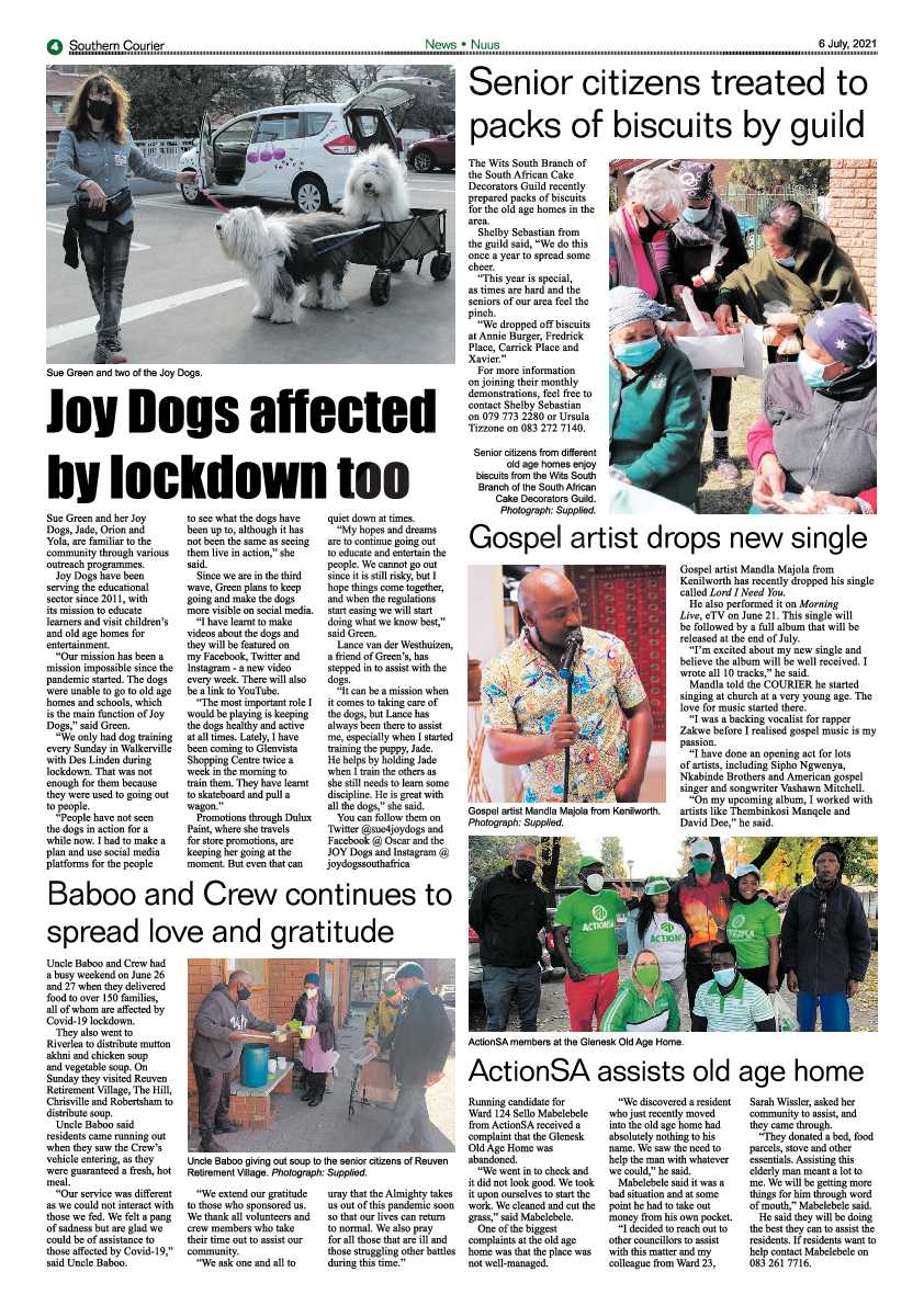 Southern Courier 06 July 2021 page 4