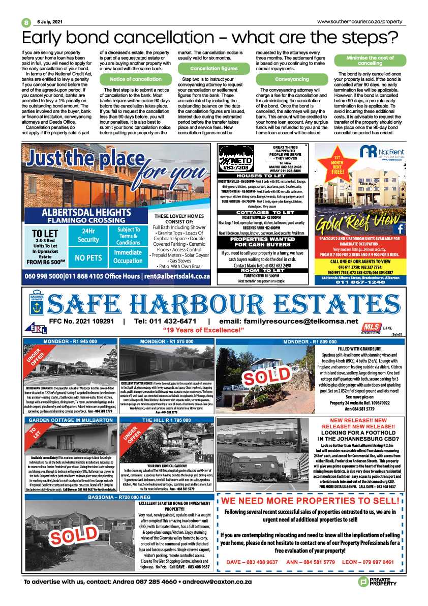 Southern Courier 06 July 2021 page 8