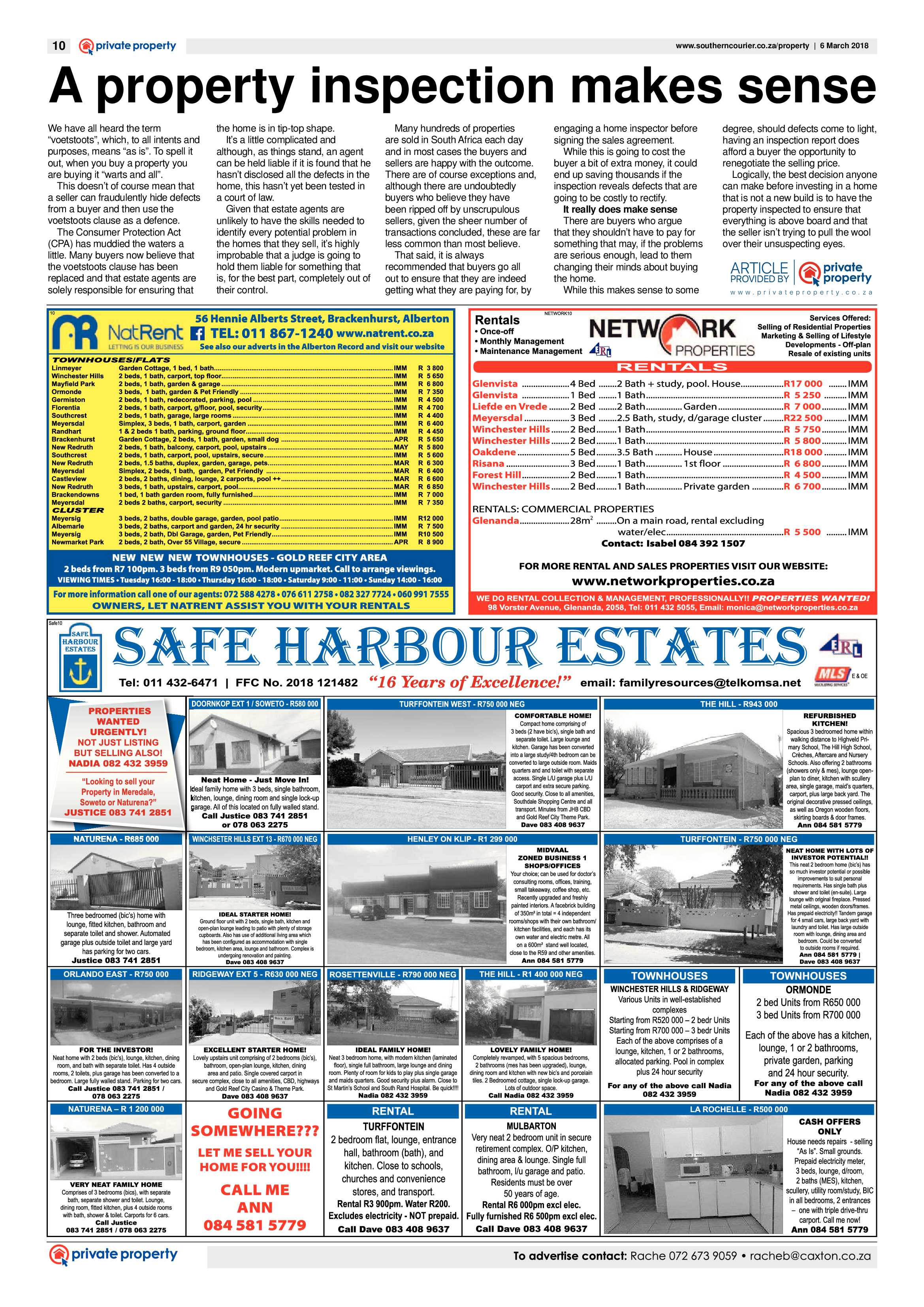 Southern Courier 06 March 2018 page 10