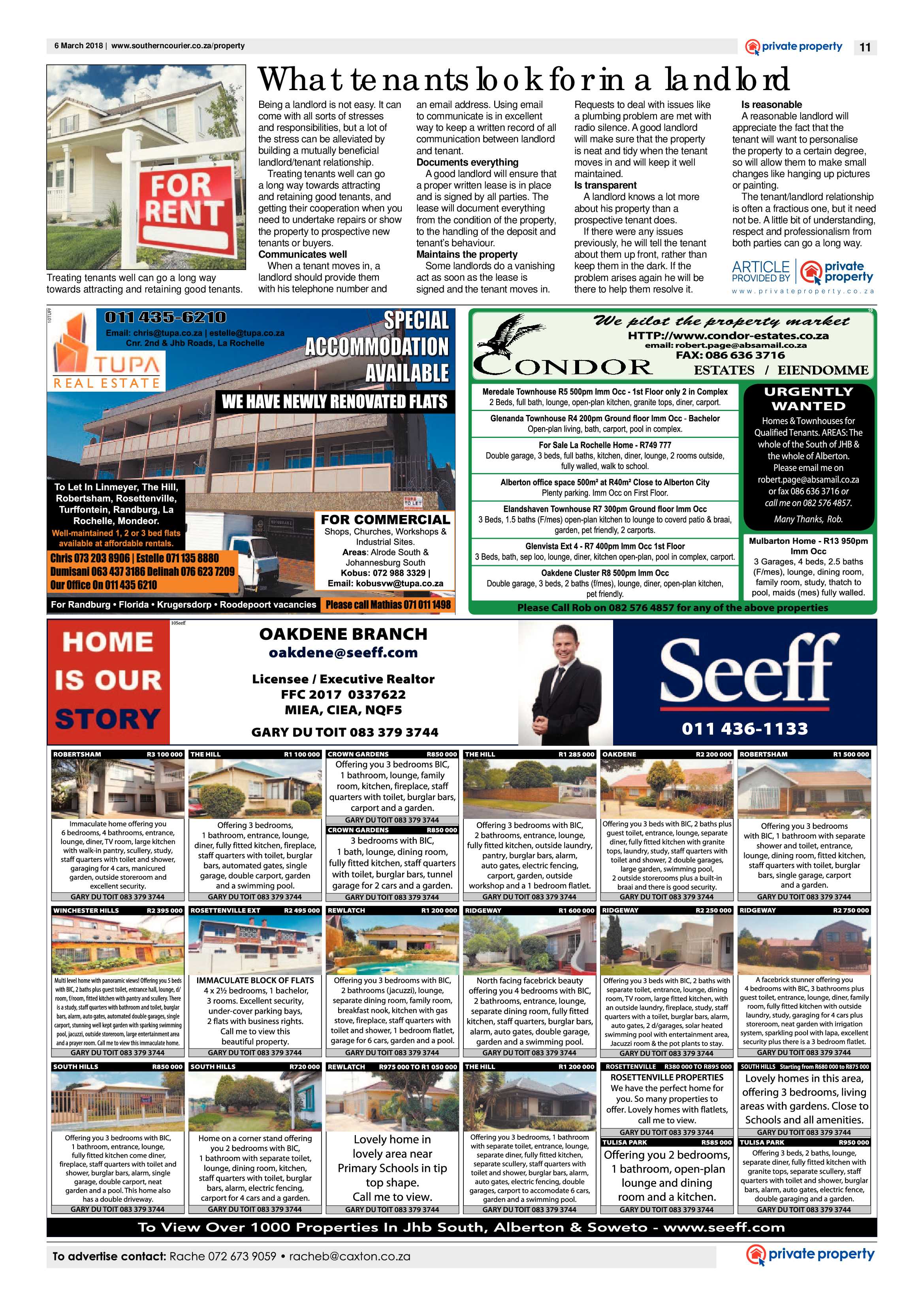 Southern Courier 06 March 2018 page 11