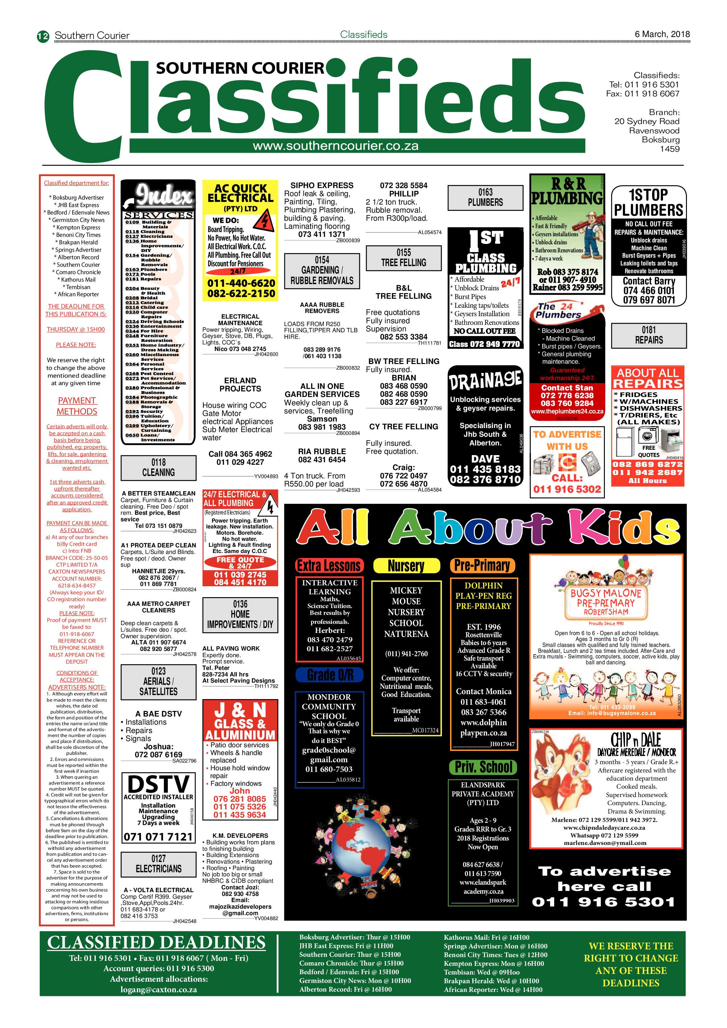 Southern Courier 06 March 2018 page 12