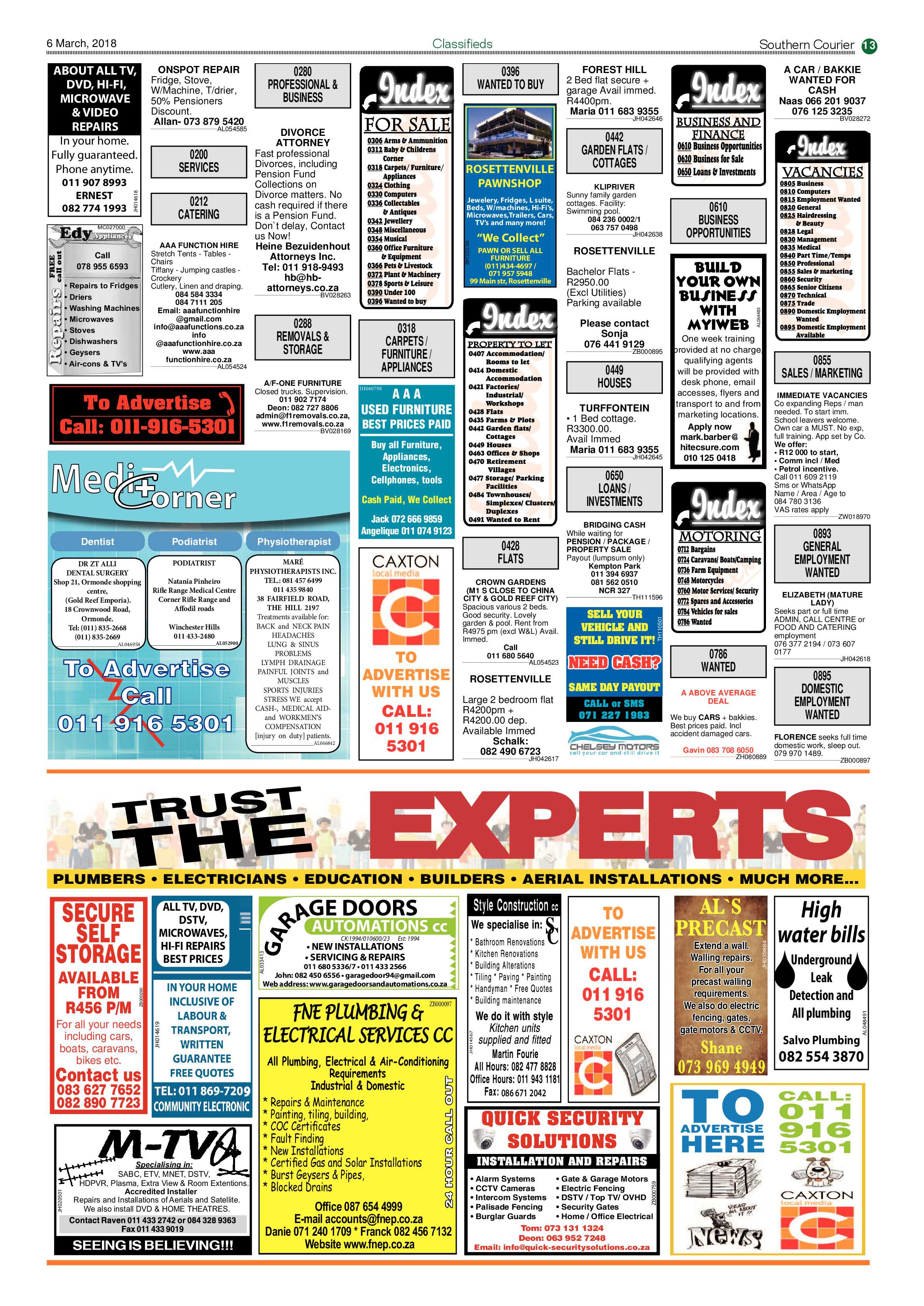 Southern Courier 06 March 2018 page 13