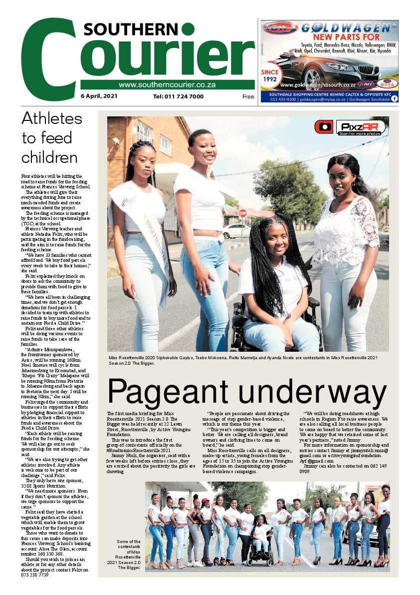 Southern Courier 06 April 2021 page 1