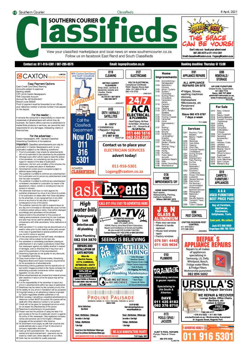 Southern Courier 06 April 2021 page 10