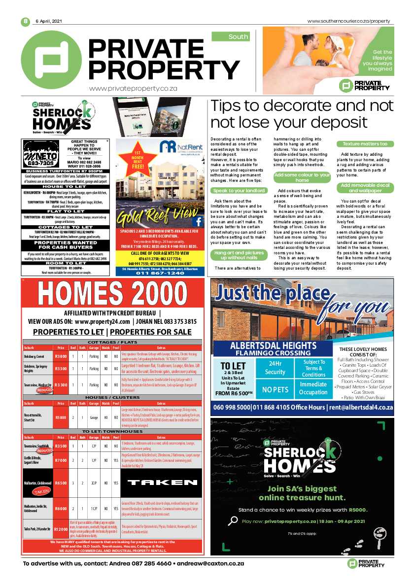 Southern Courier 06 April 2021 page 8