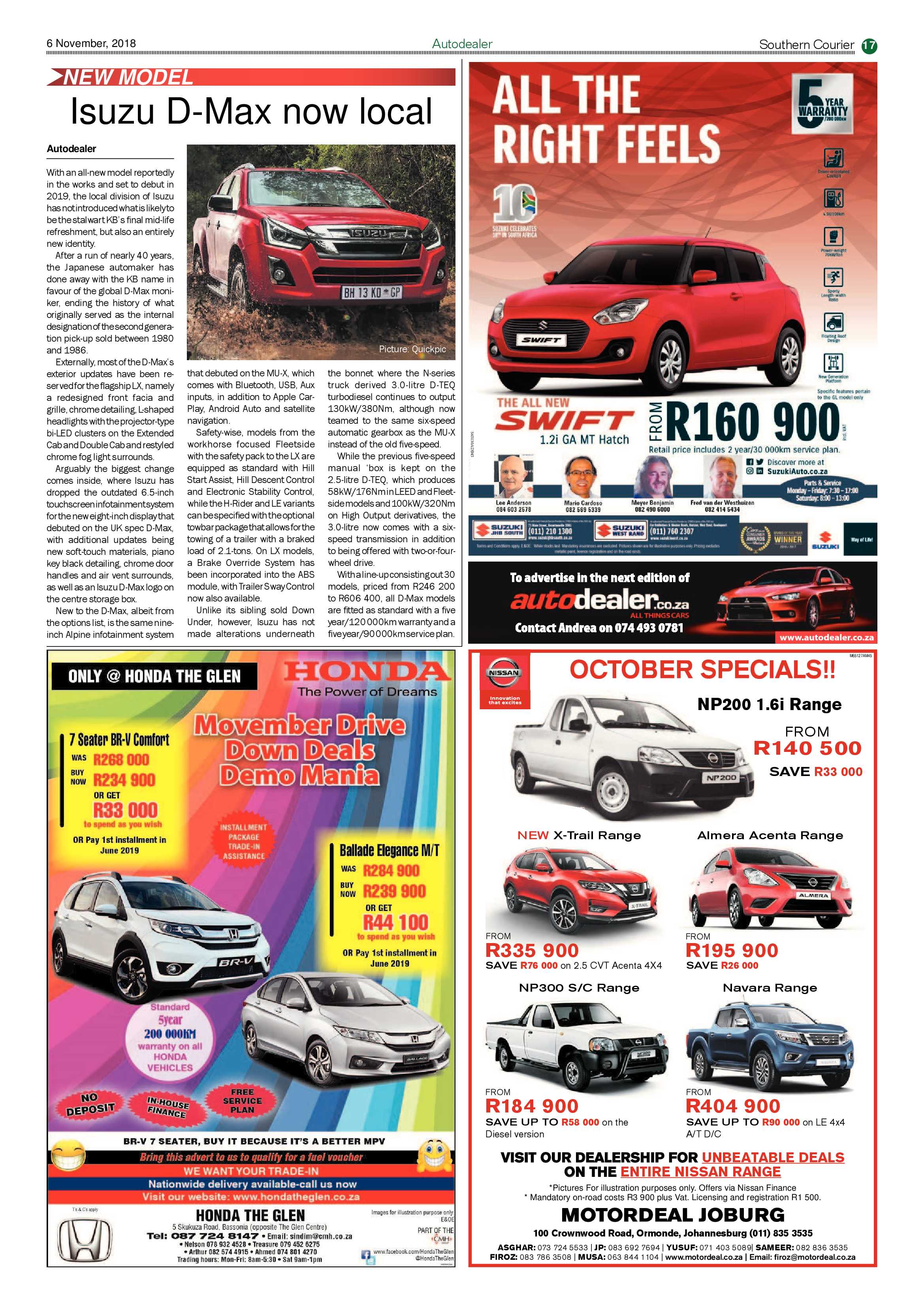 Southern Courier 06 November 2018 page 17