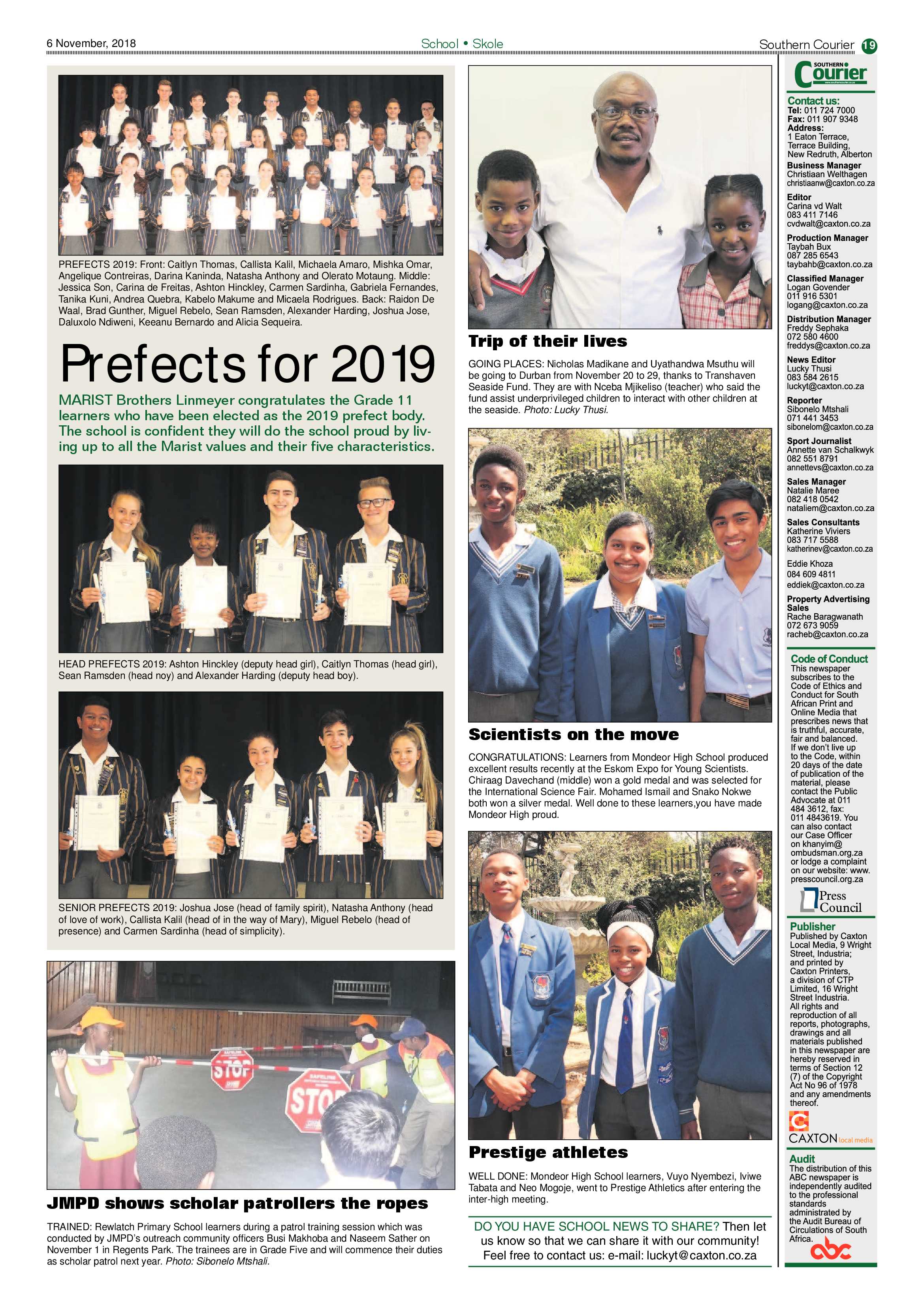 Southern Courier 06 November 2018 page 19
