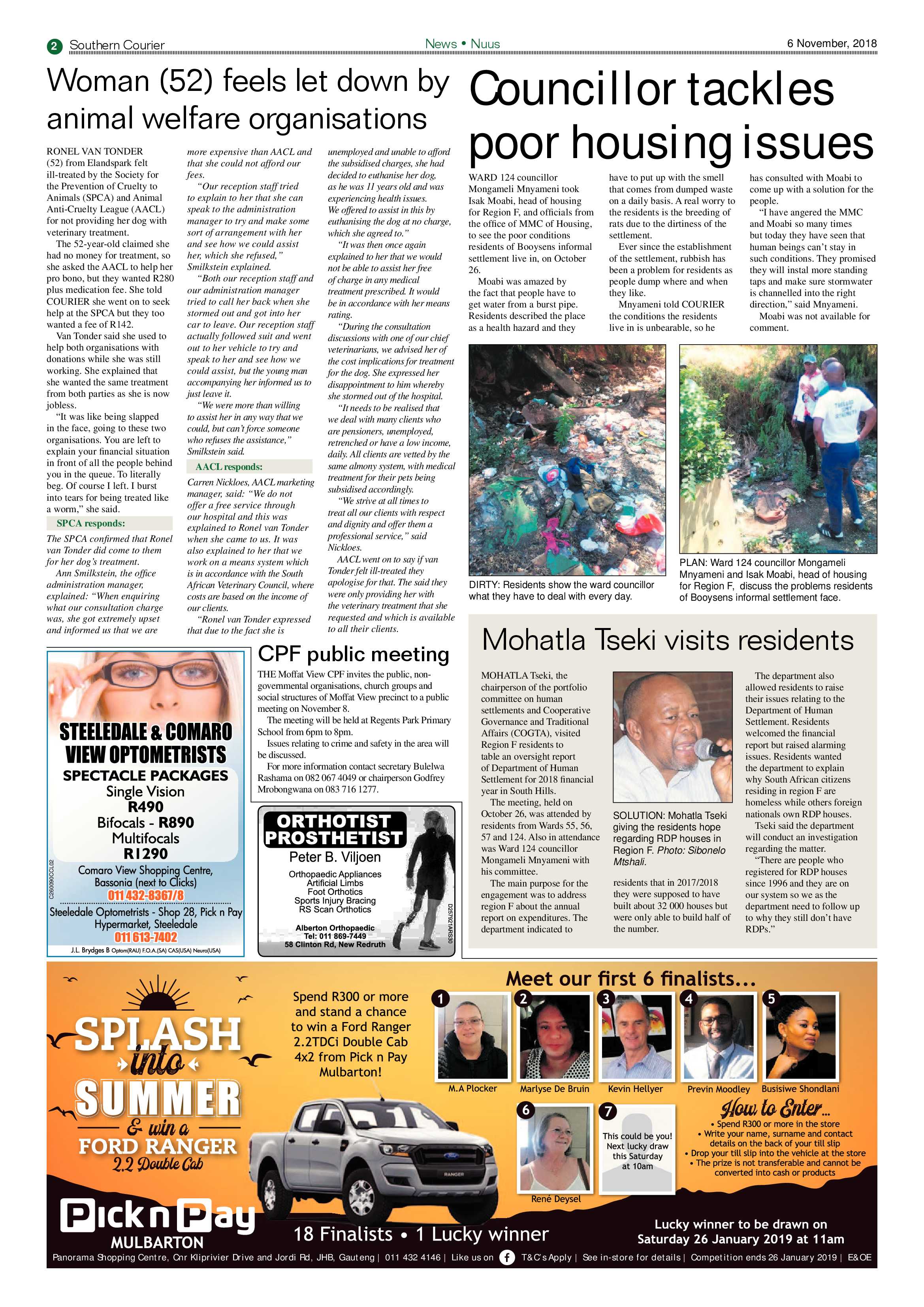 Southern Courier 06 November 2018 page 2