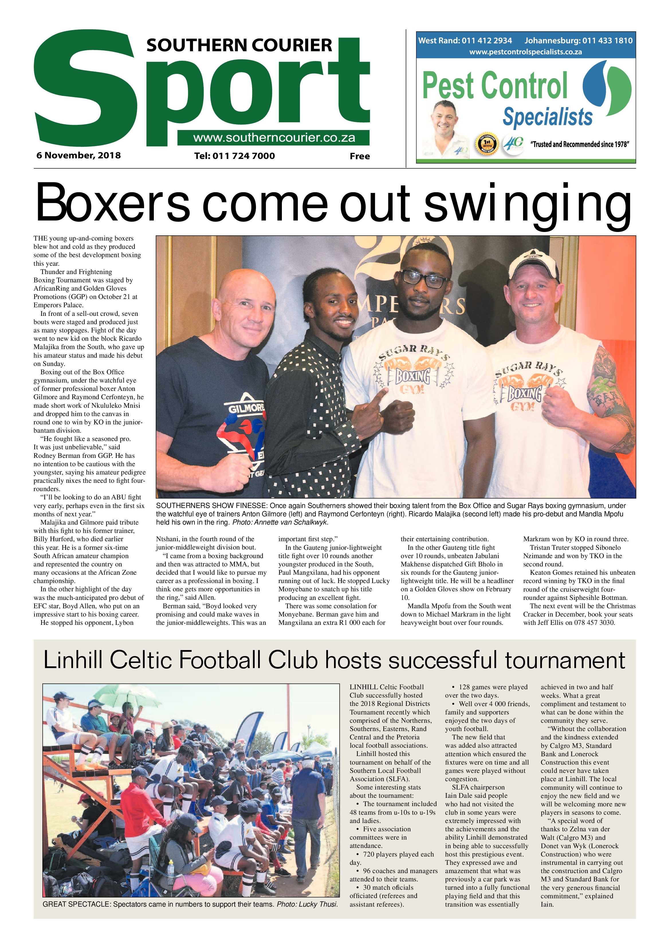 Southern Courier 06 November 2018 page 20