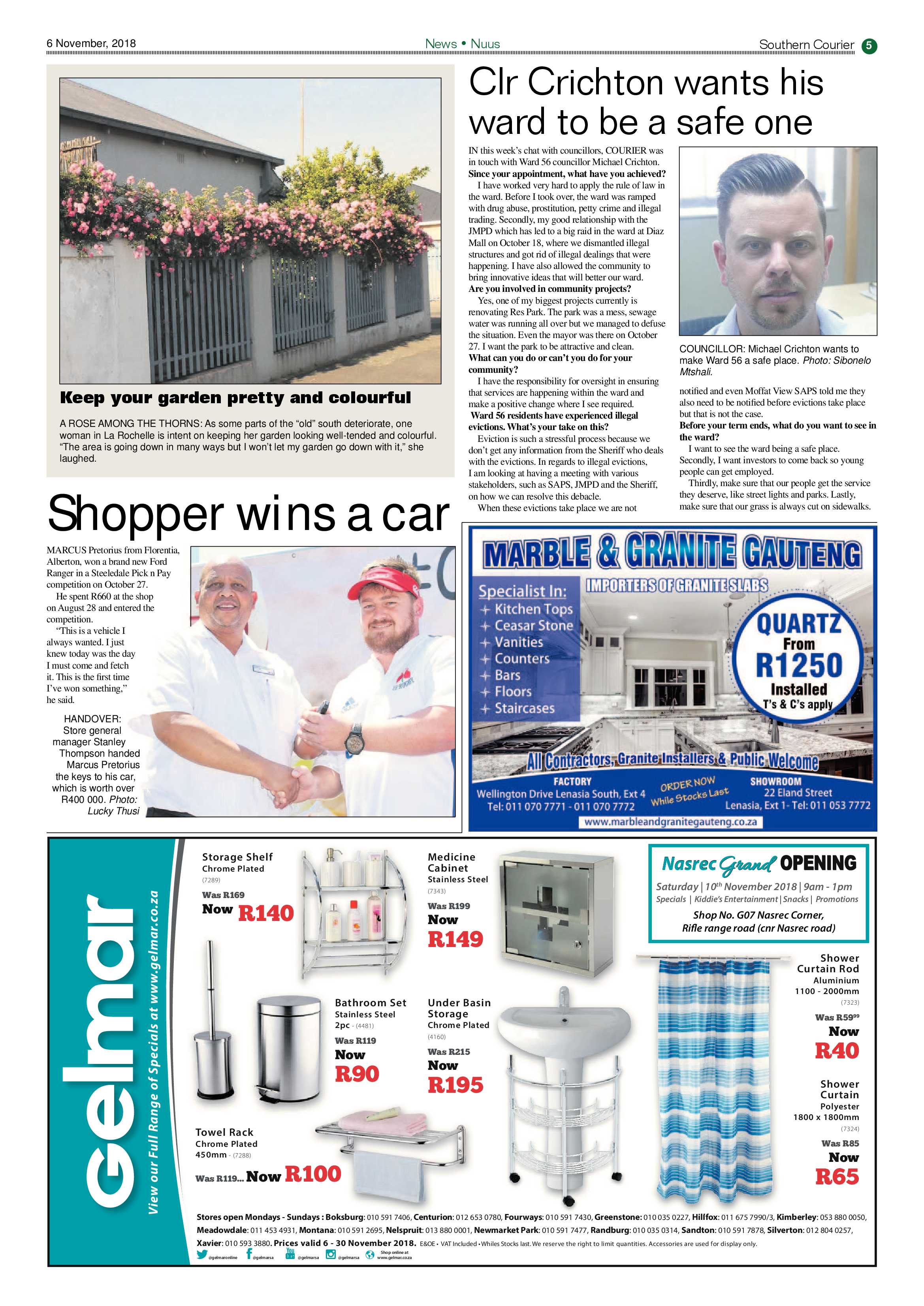 Southern Courier 06 November 2018 page 5