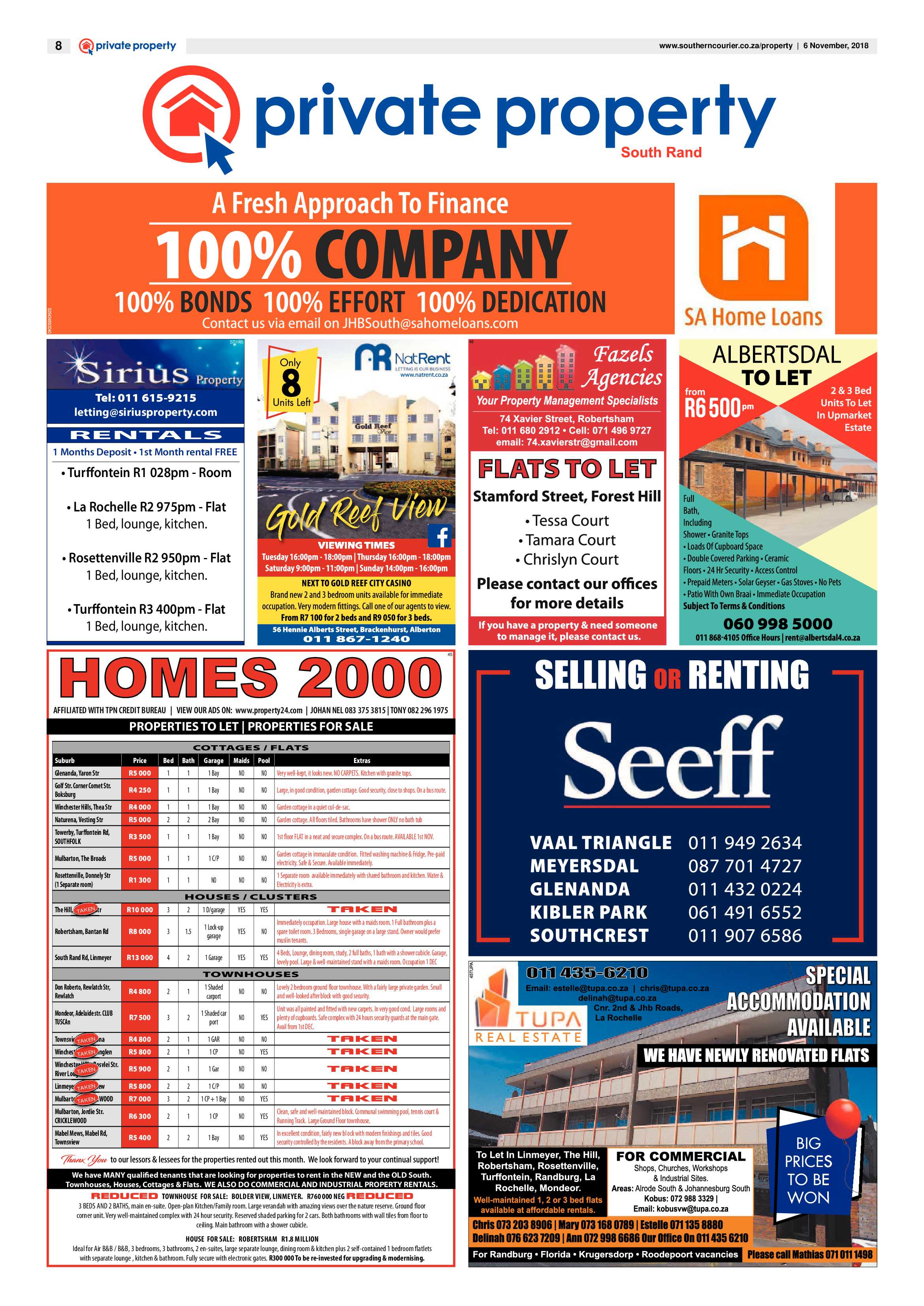 Southern Courier 06 November 2018 page 8