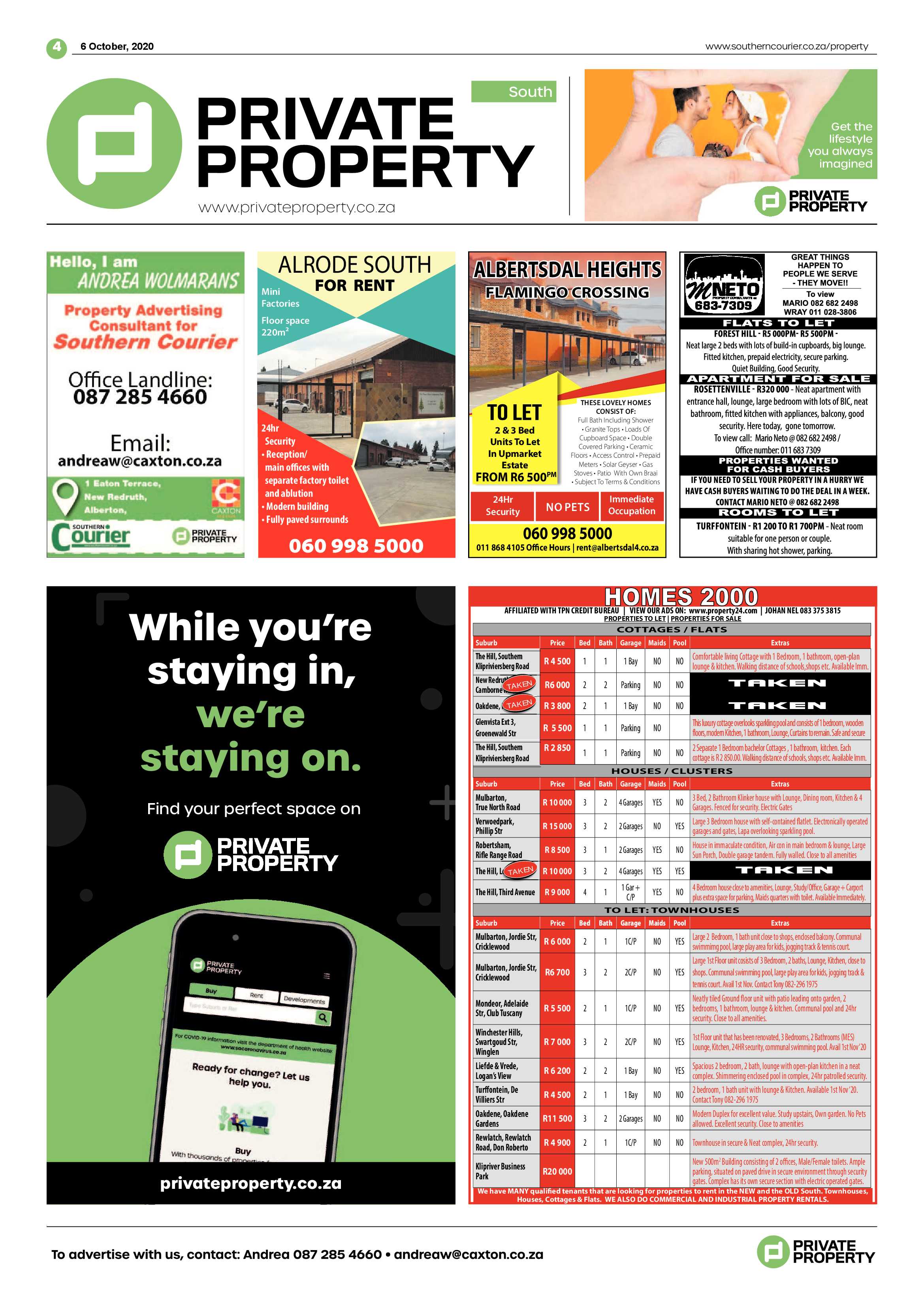 Southern Courier 06 October 2020 page 4