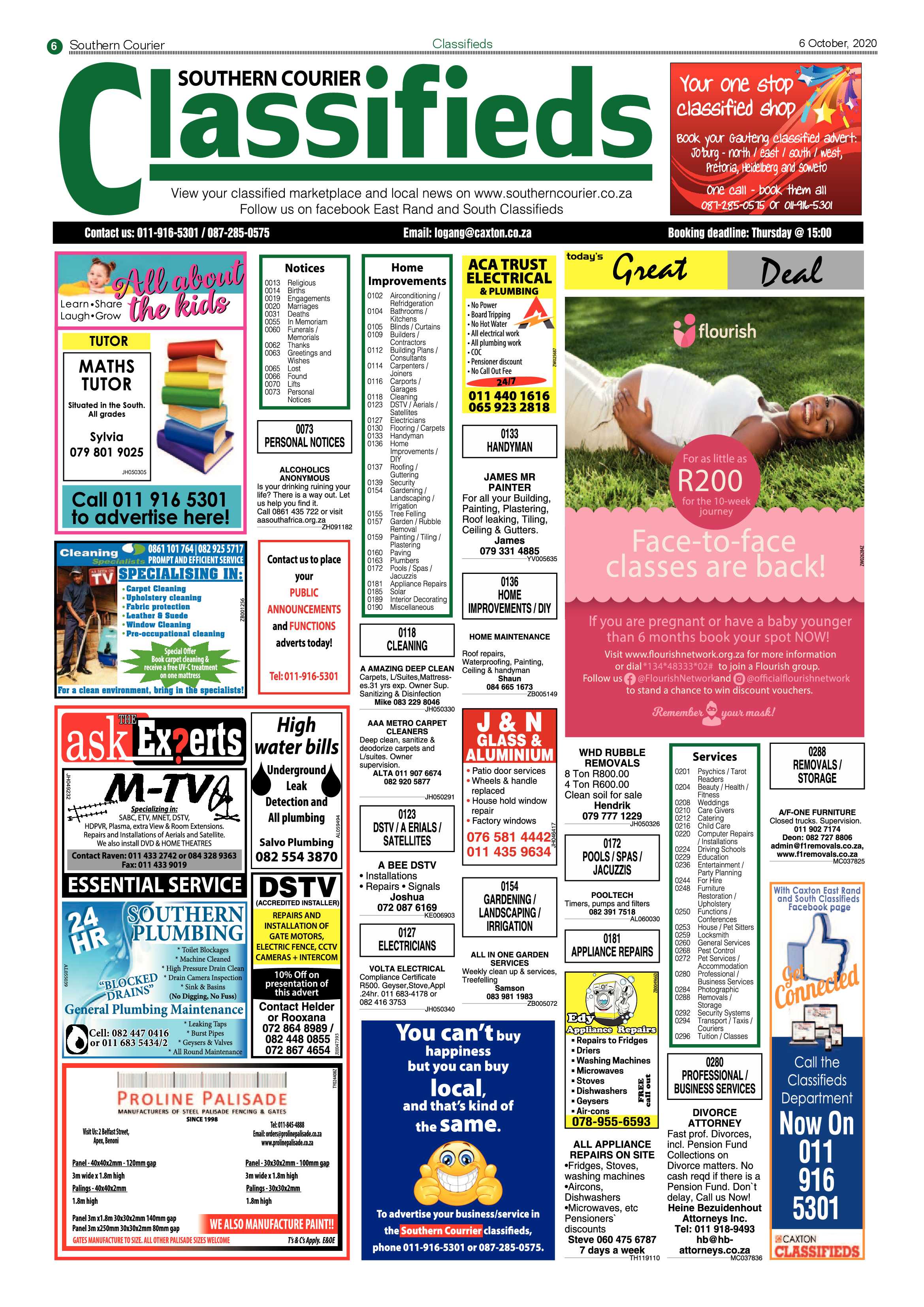 Southern Courier 06 October 2020 page 6