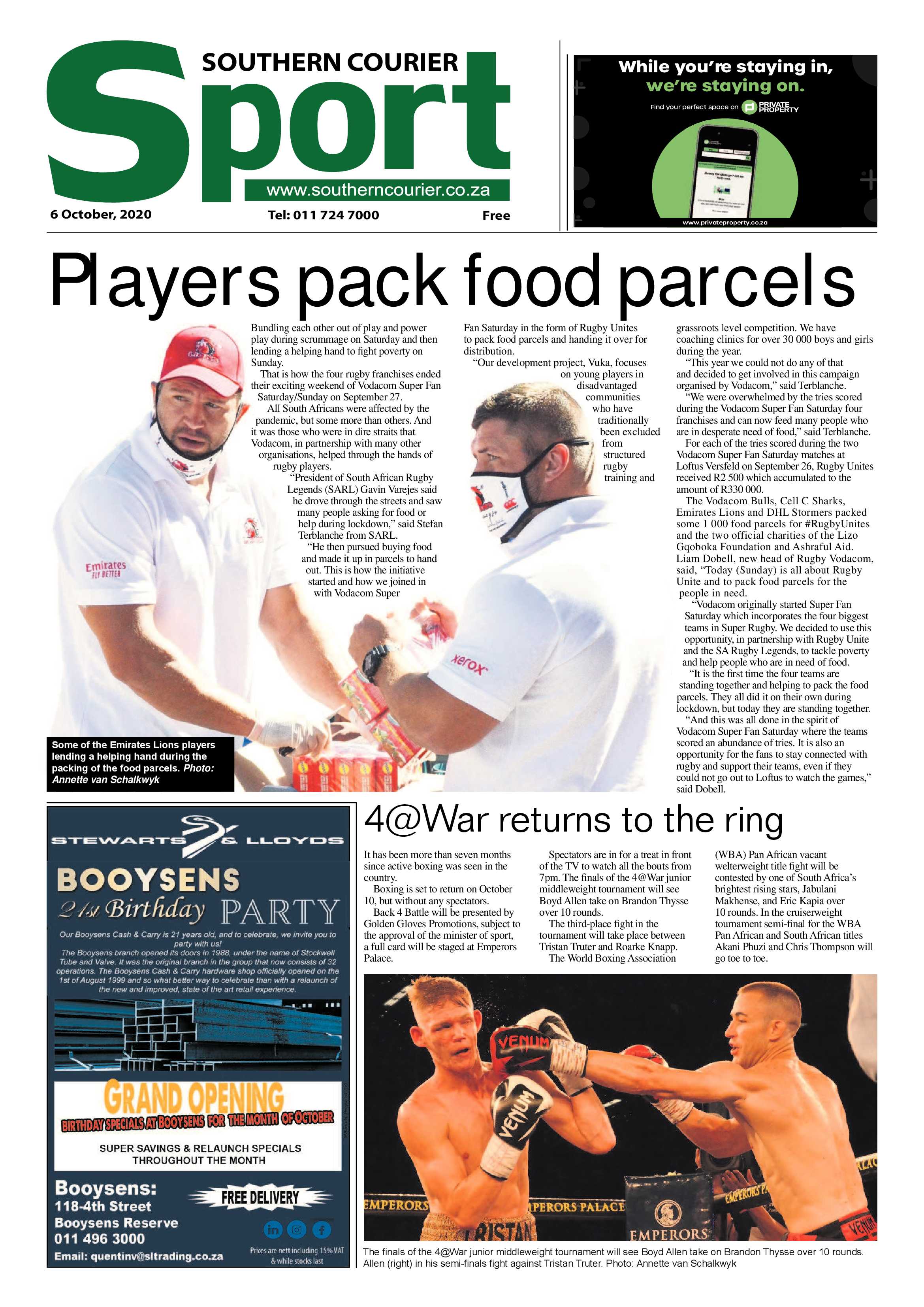 Southern Courier 06 October 2020 page 8