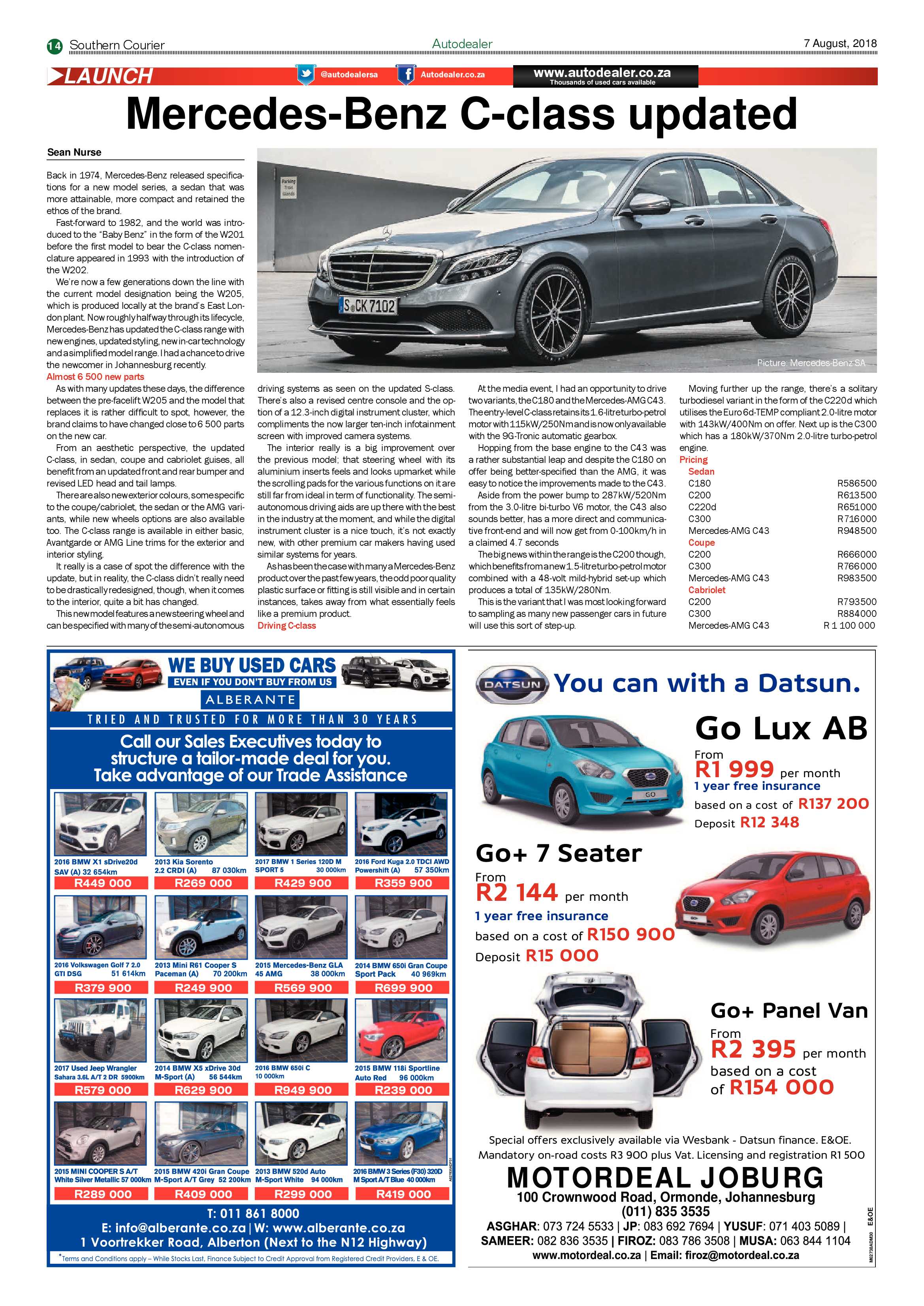Southern Courier 07 August 2018 page 14