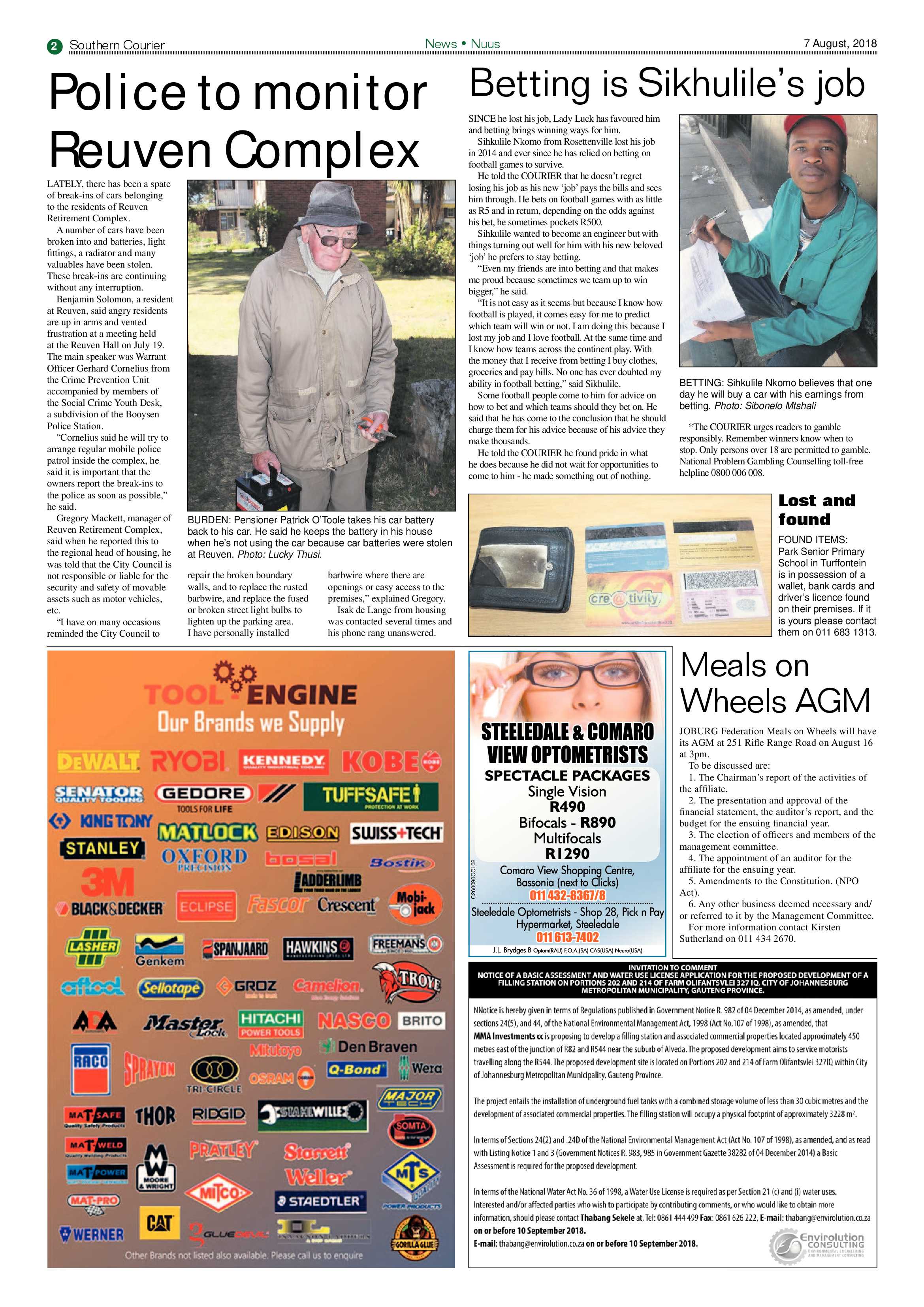 Southern Courier 07 August 2018 page 2