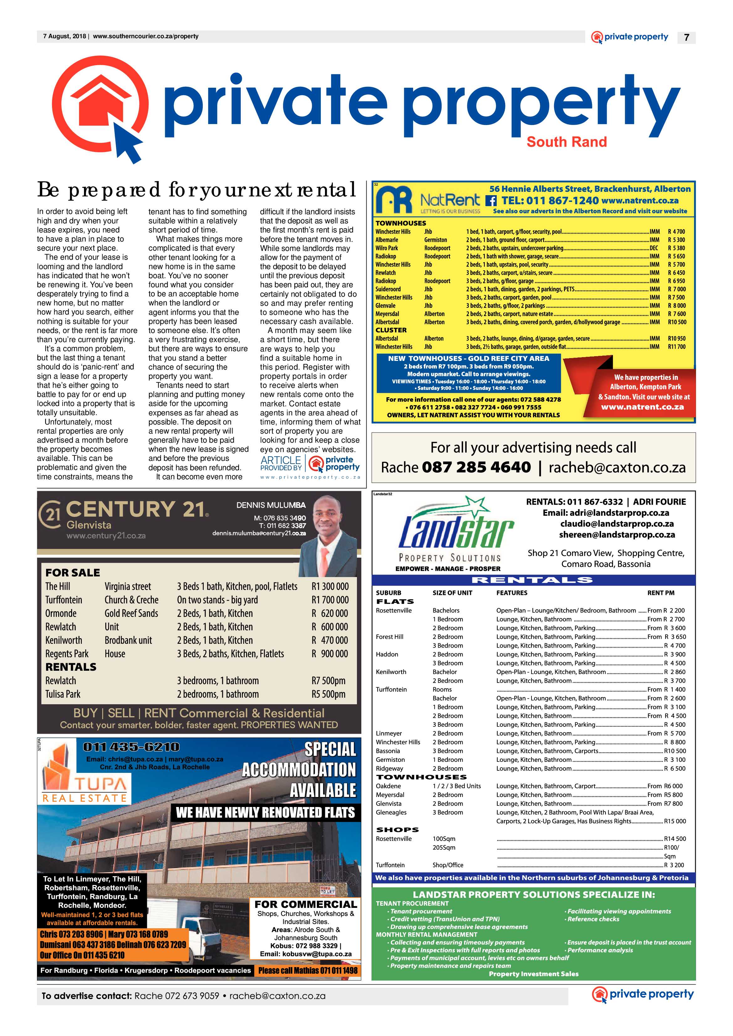 Southern Courier 07 August 2018 page 7