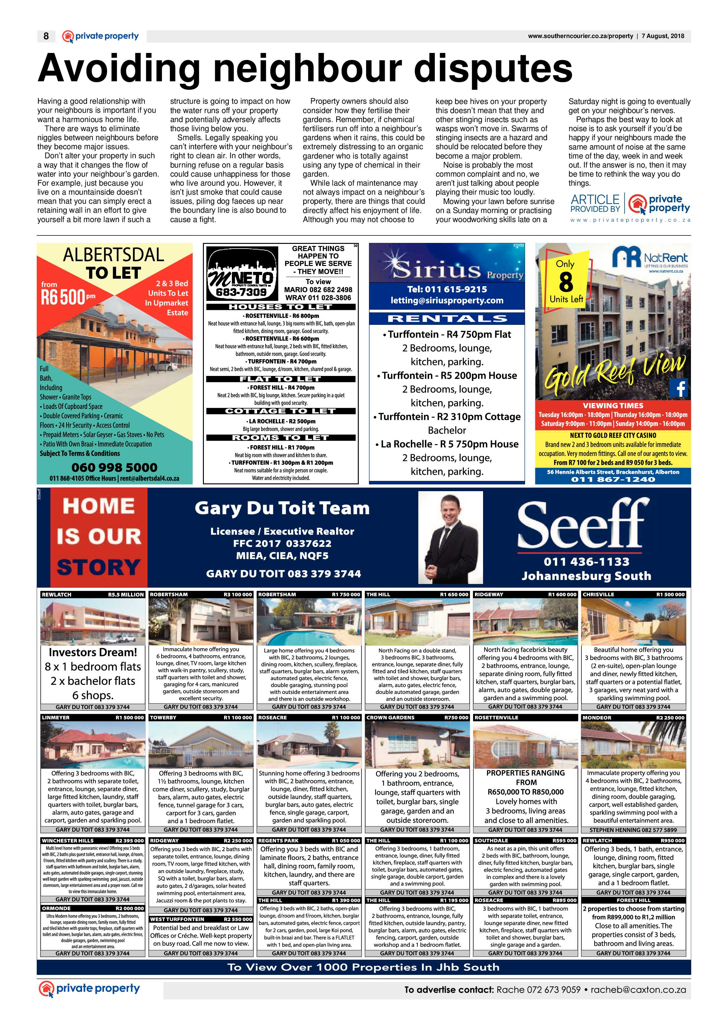 Southern Courier 07 August 2018 page 8