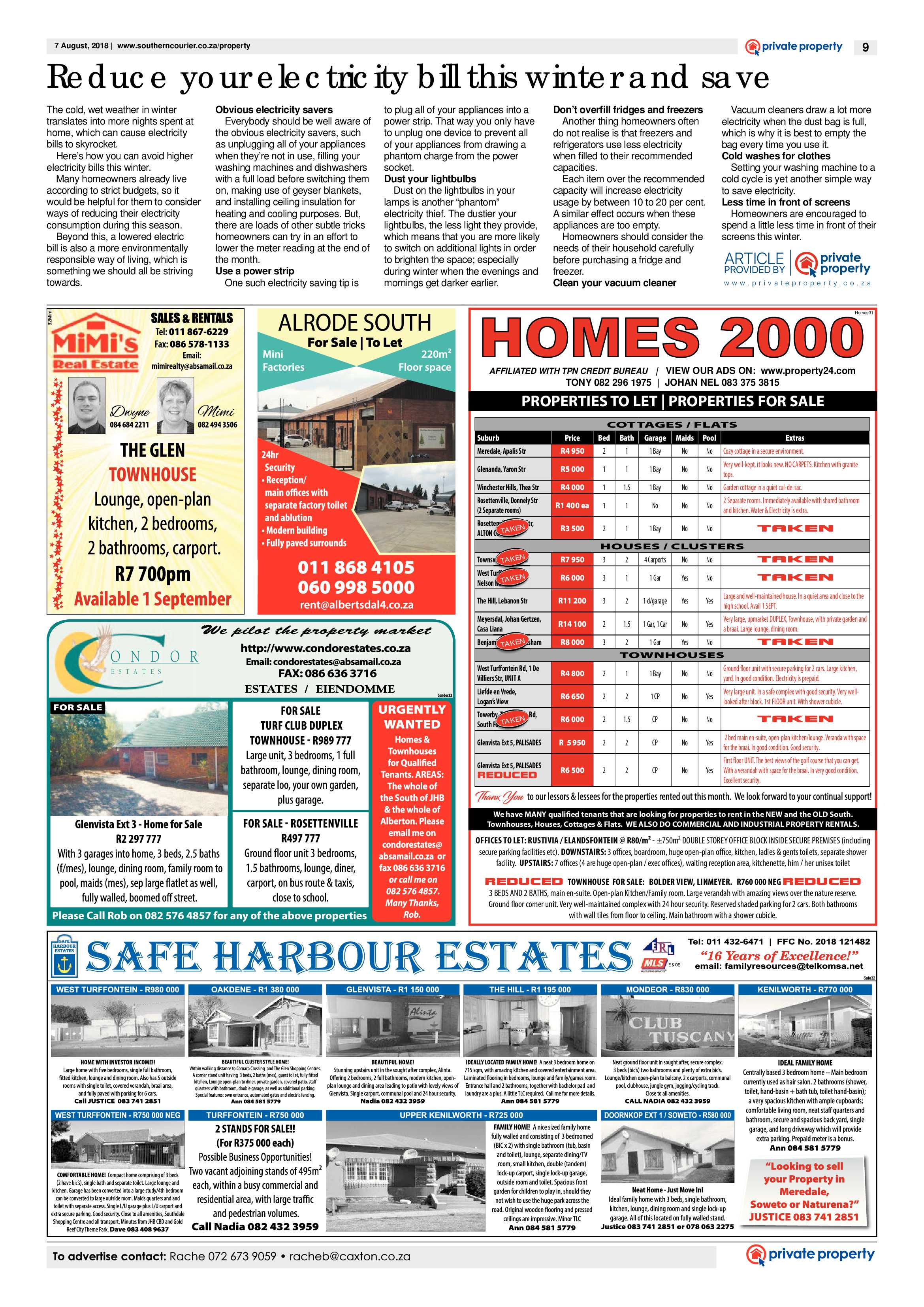 Southern Courier 07 August 2018 page 9