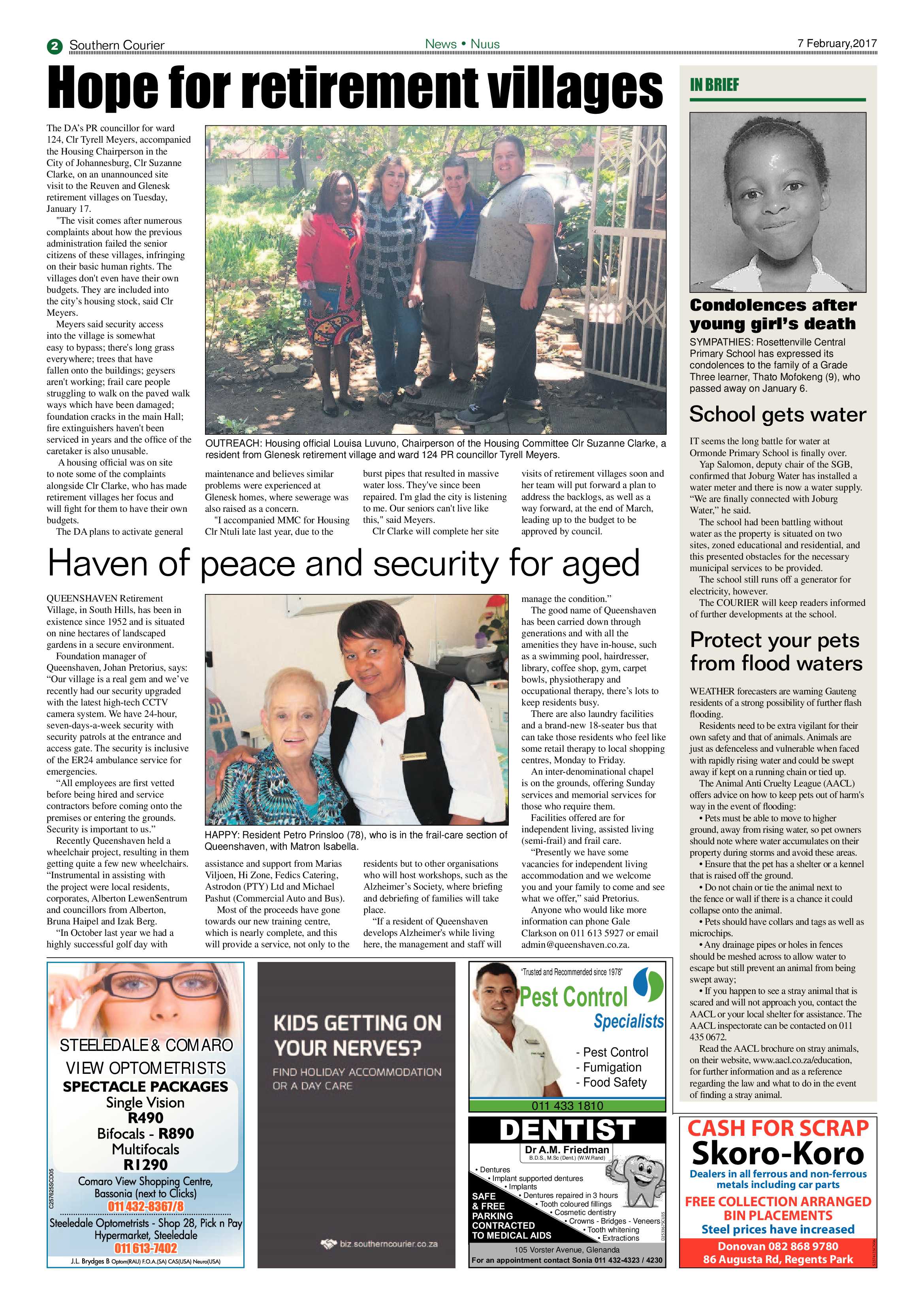 Southern Courier 07 February 2016 page 2