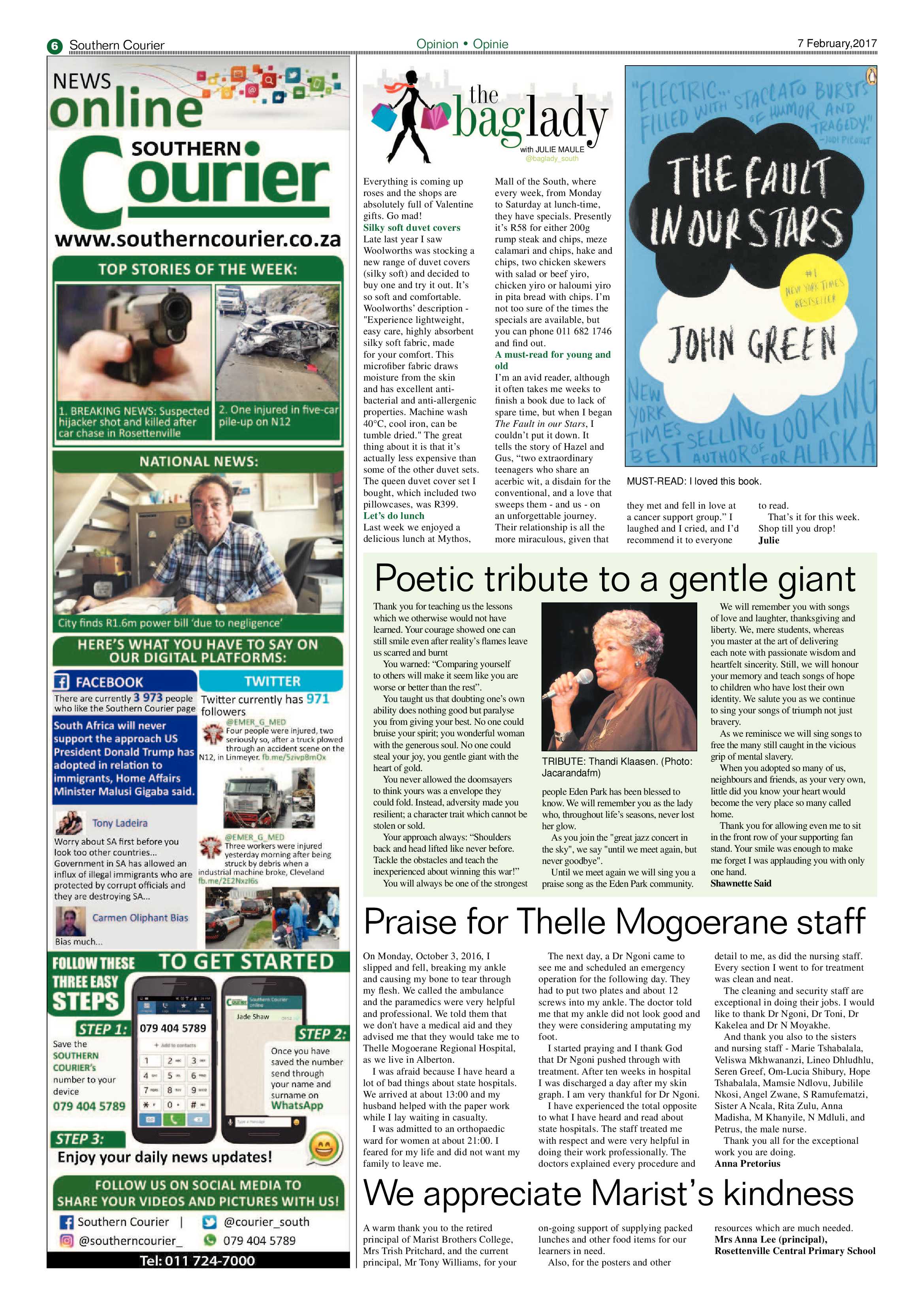Southern Courier 07 February 2016 page 6