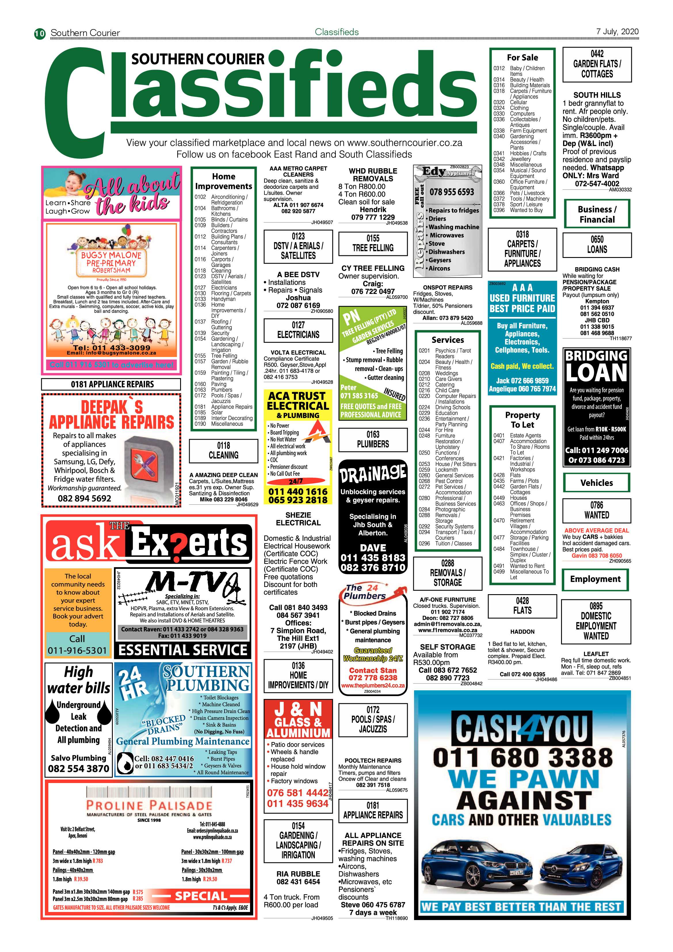Southern Courier 07 July 2020 page 10