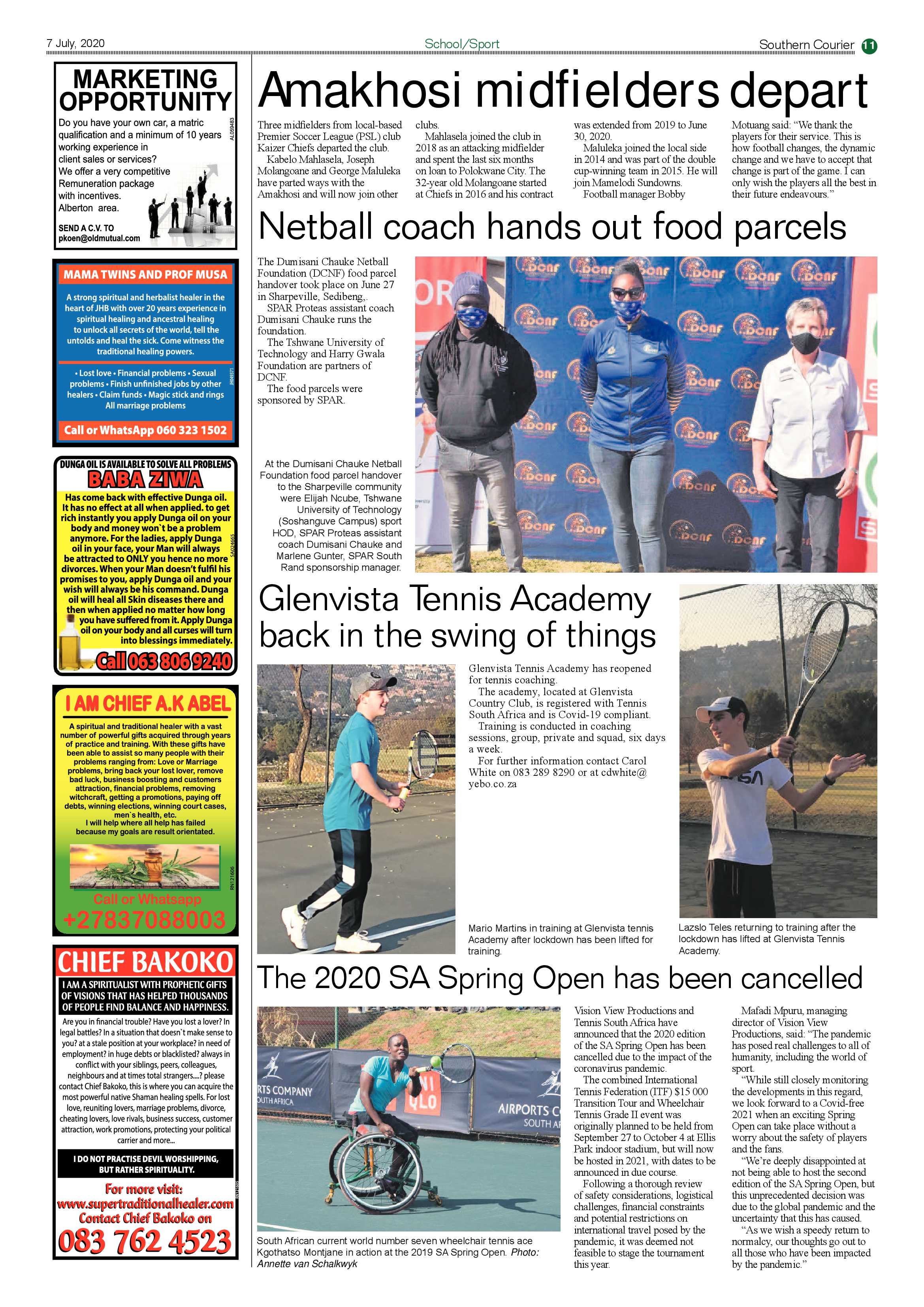 Southern Courier 07 July 2020 page 11
