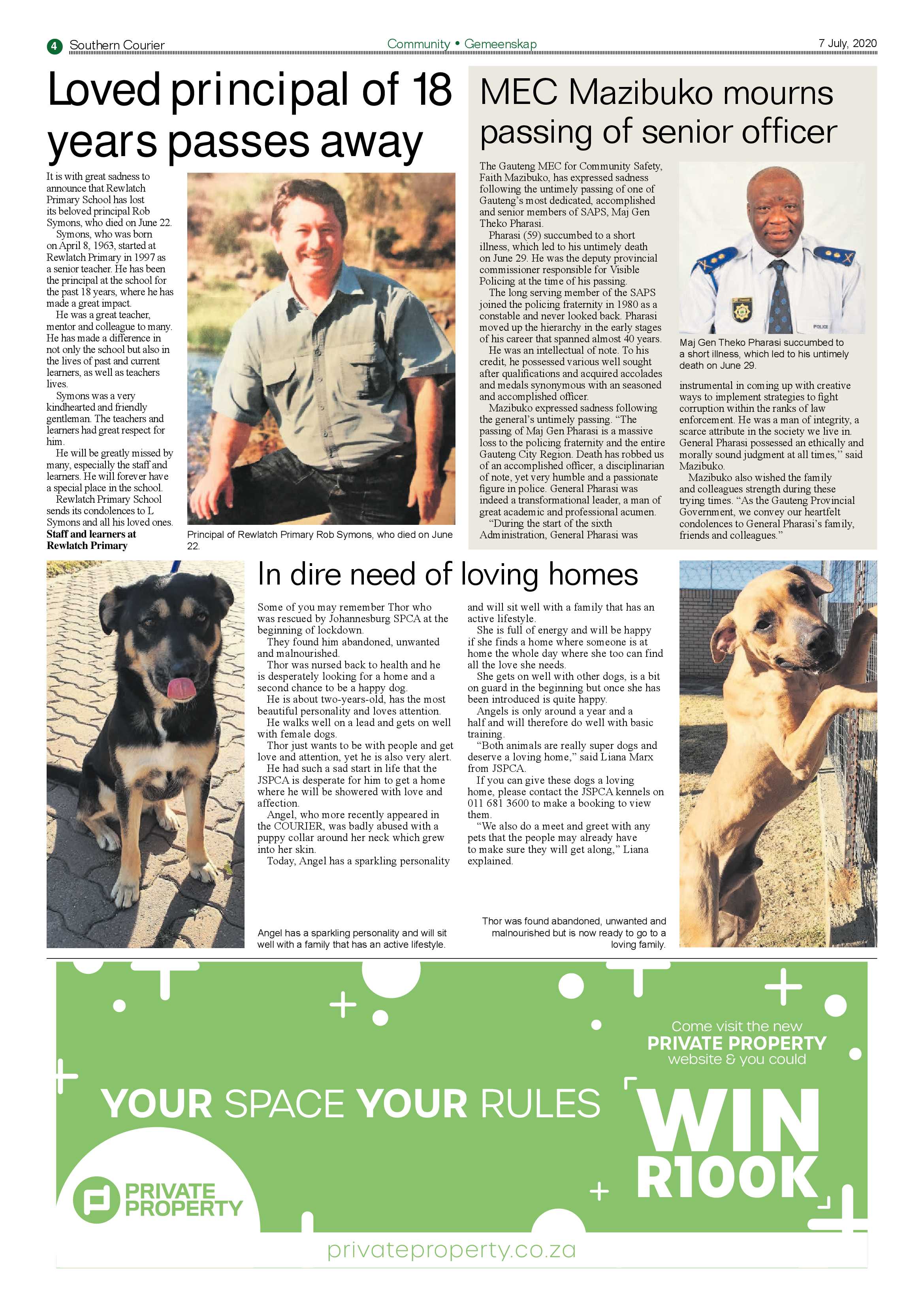 Southern Courier 07 July 2020 page 4