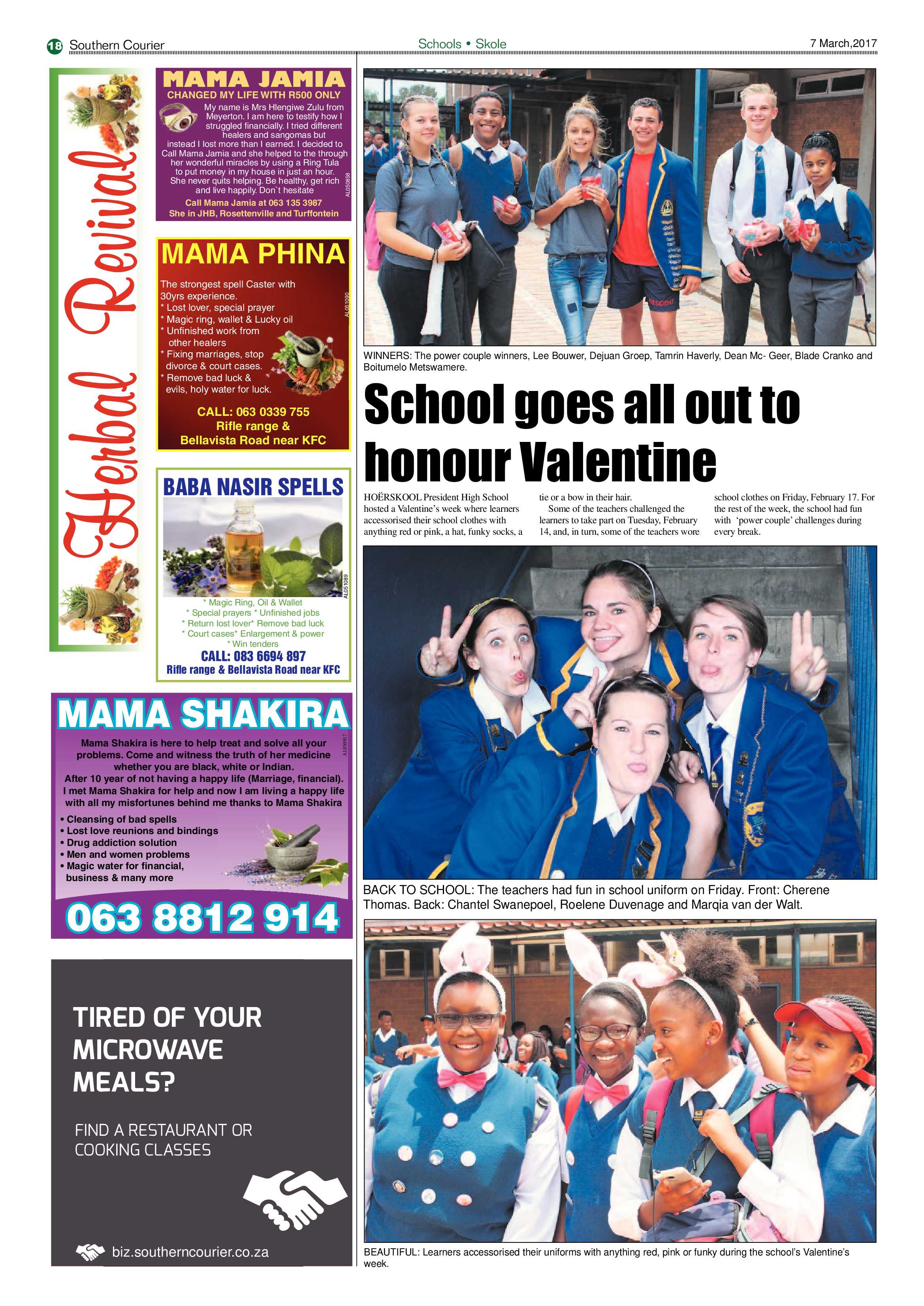 Southern Courier 07 March 2017 page 18